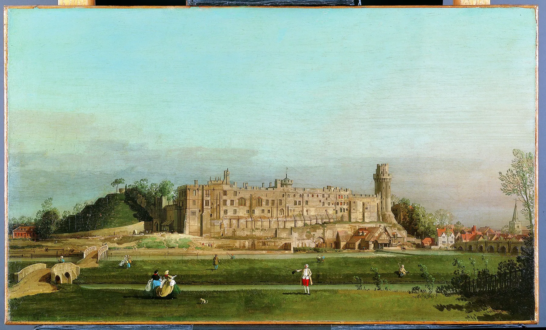 El castillo de Warwick, de Canaletto