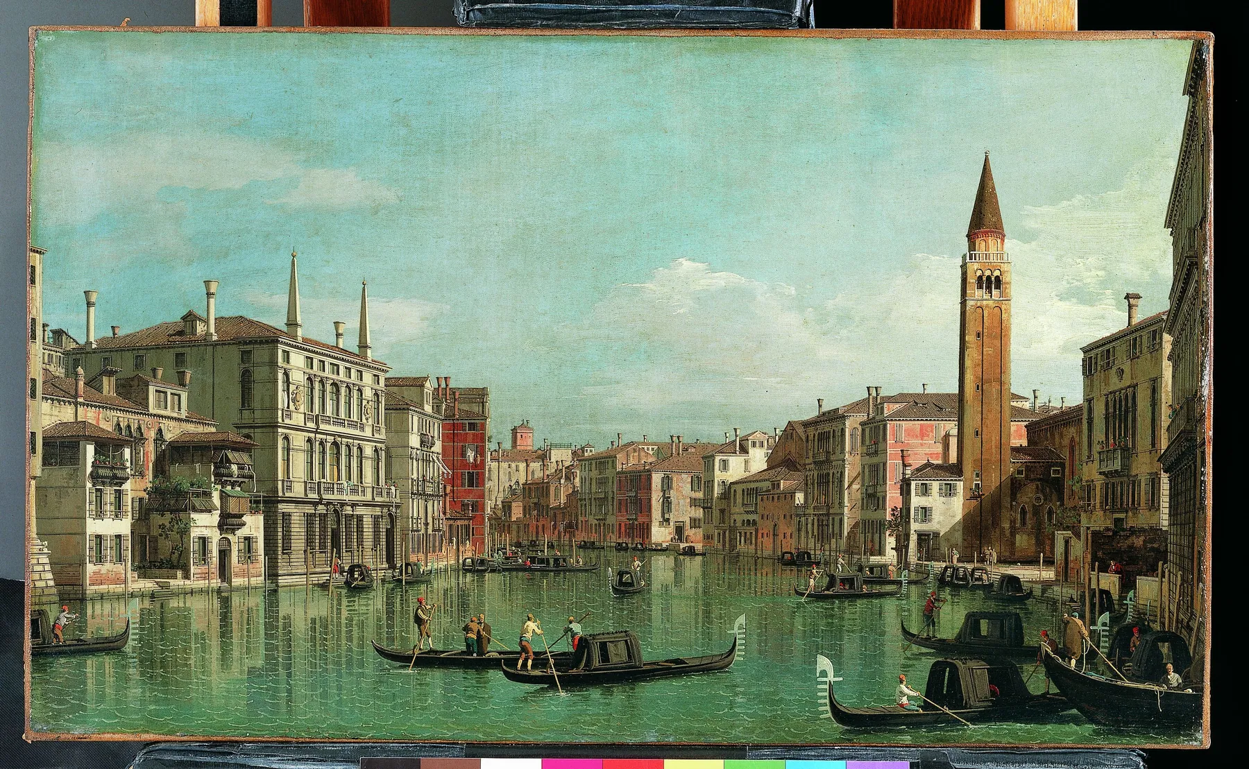 El Gran Canal, Venecia, mirando hacia el sureste, con el Campo della Carità a la derecha, de Canaletto
