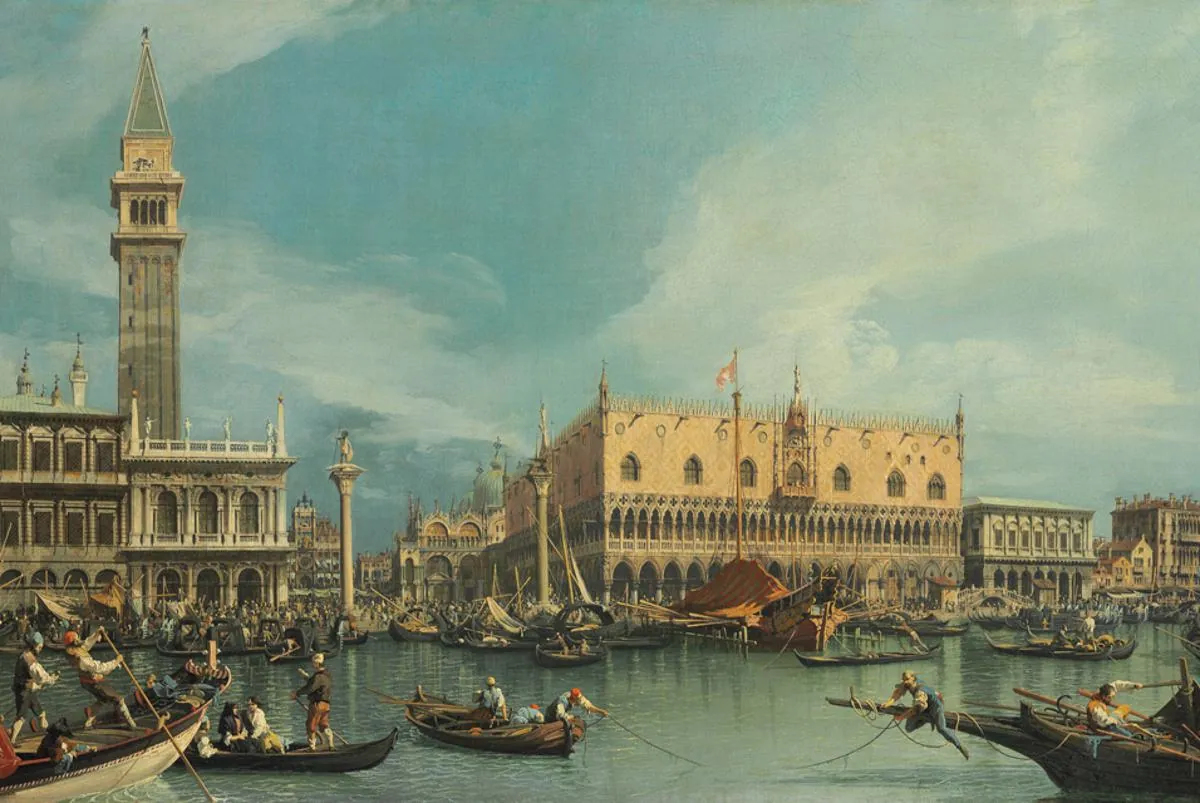 El Palacio Ducal y el Muelle de Venecia, de Canaletto