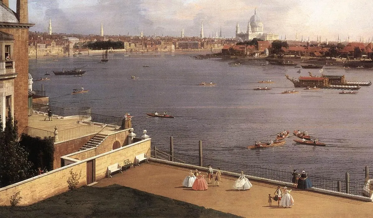 El Támesis y la City desde Richmond House, de Canaletto