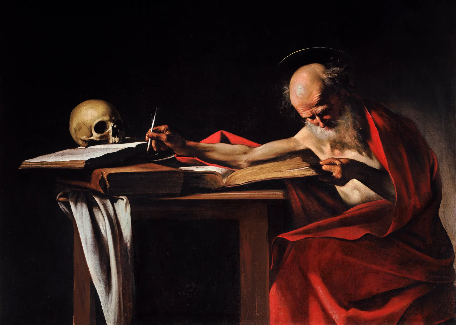 San Jerónimo escribiendo, de Caravaggio