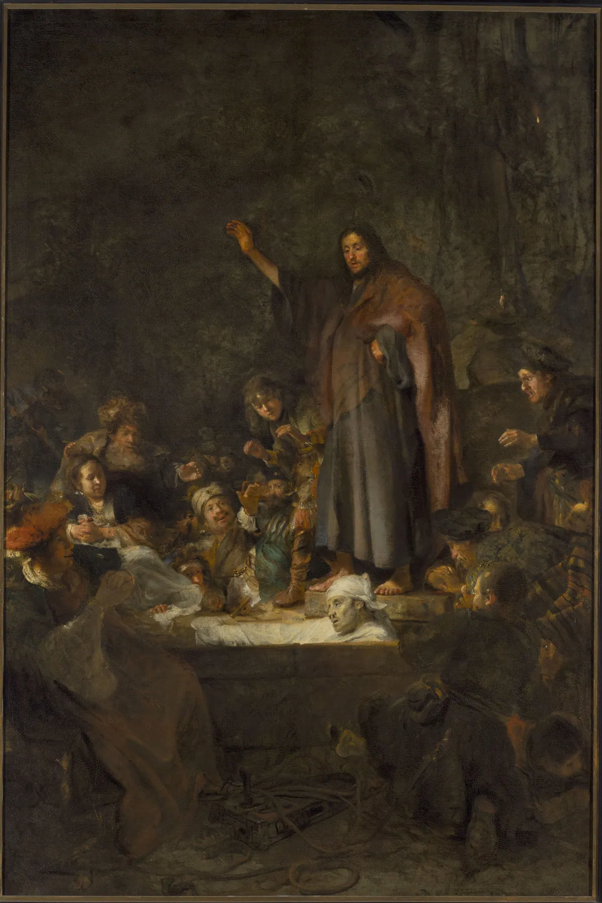 La resurrección de Lázaro, de Carel Fabritius