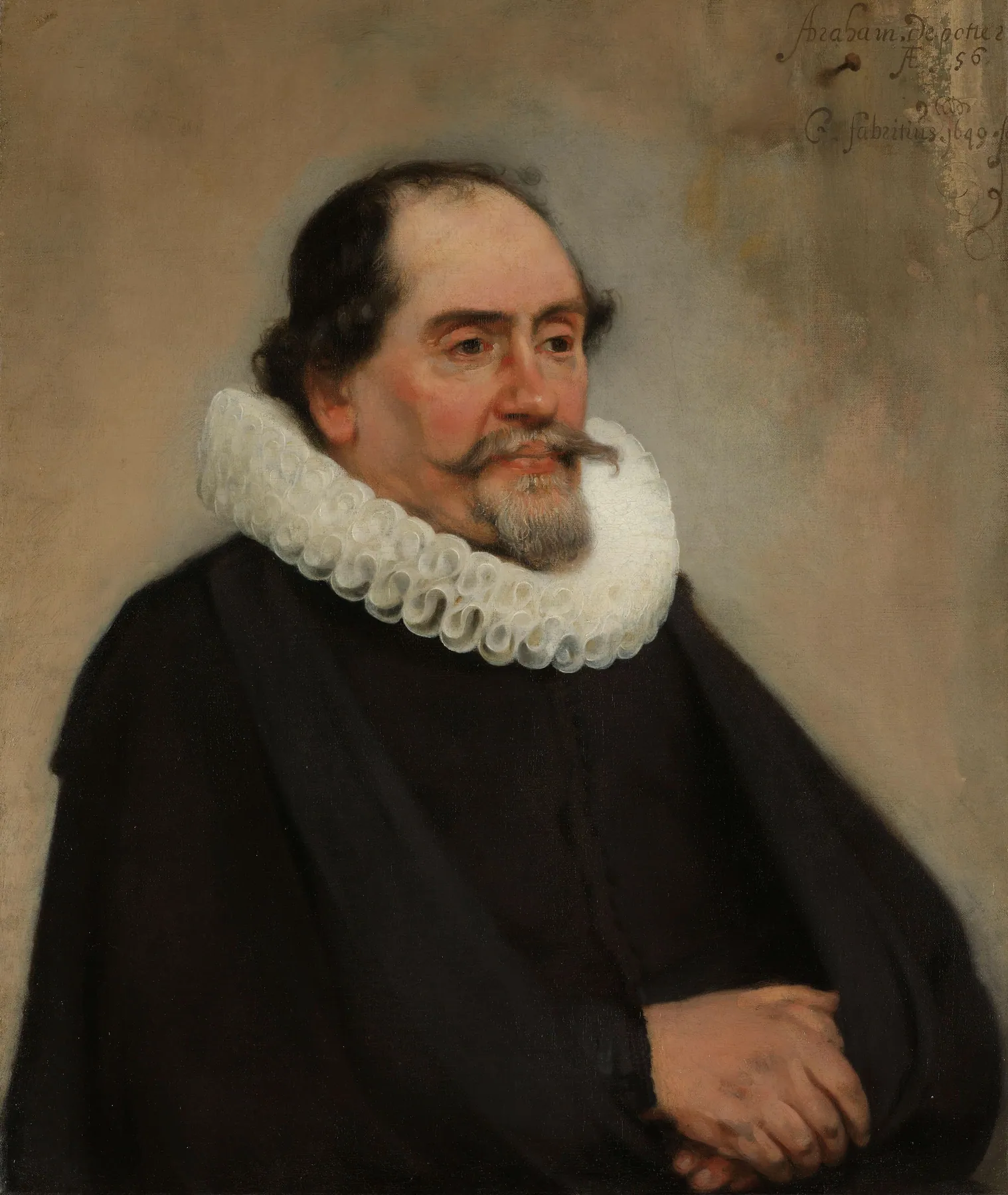 Retrato de Abraham de Potter, de Carel Fabritius