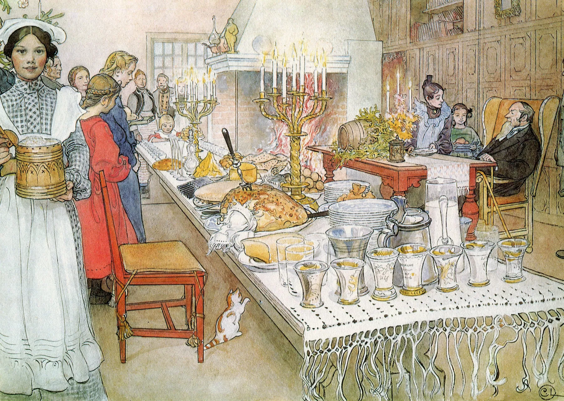 Nochebuena, de Carl Larsson