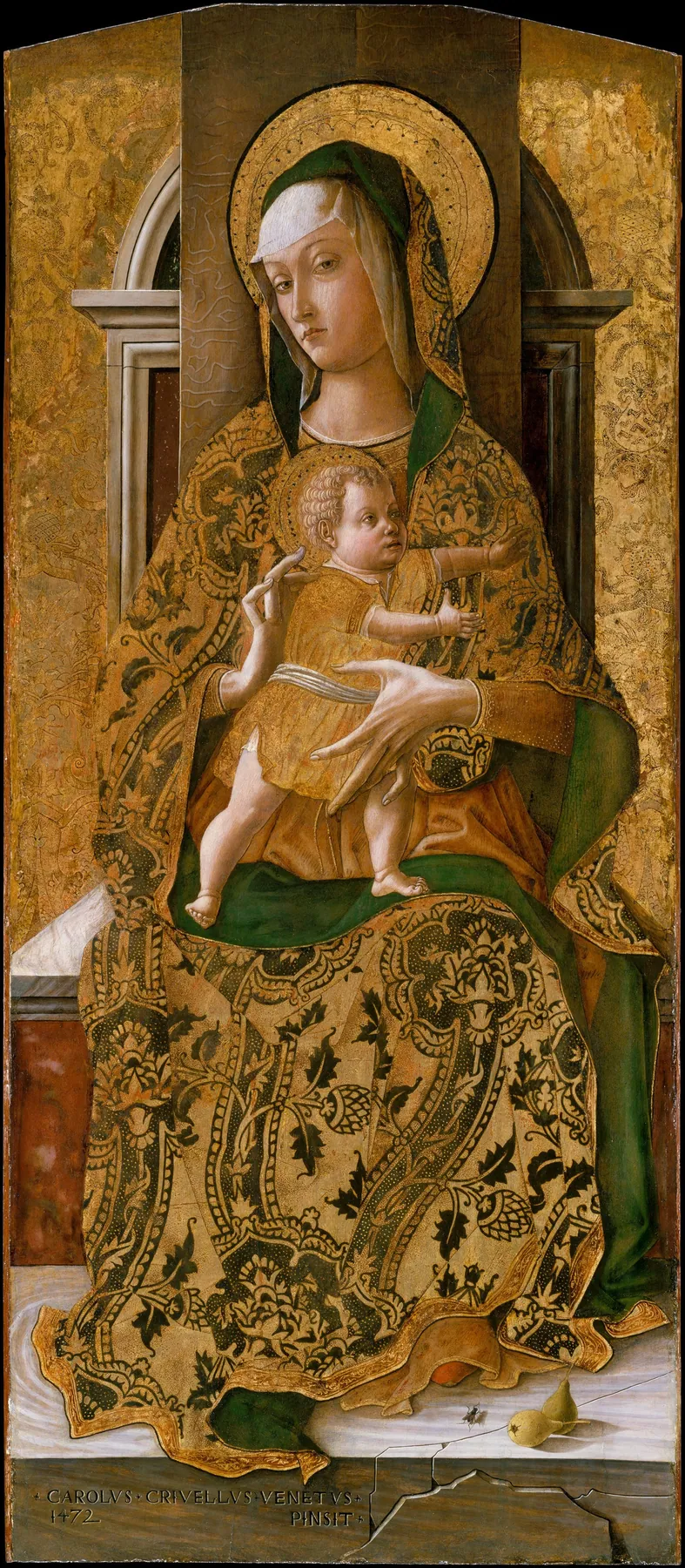 Virgen con el Niño entronizada, de Carlo Crivelli