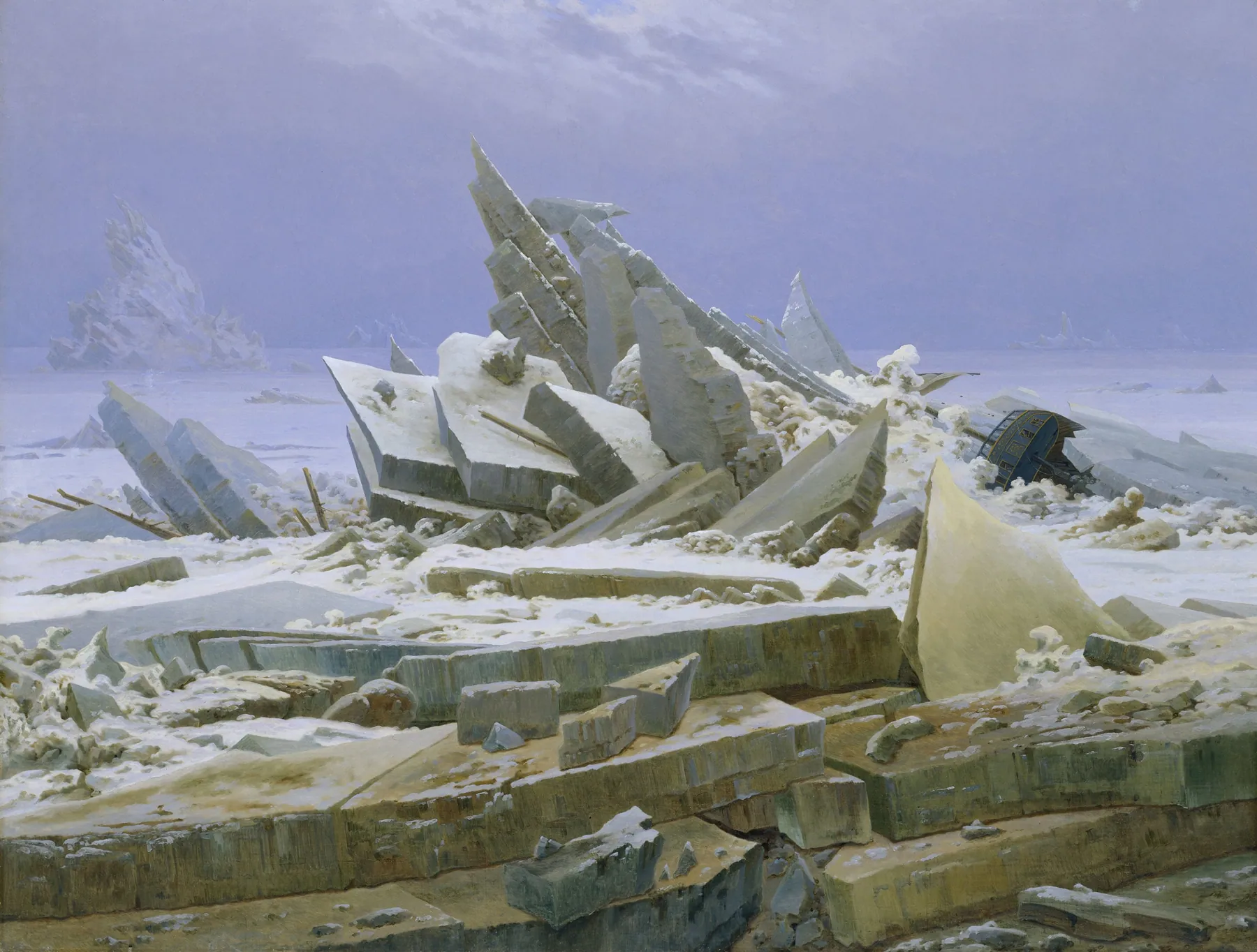 El mar de hielo, de Caspar David Friedrich