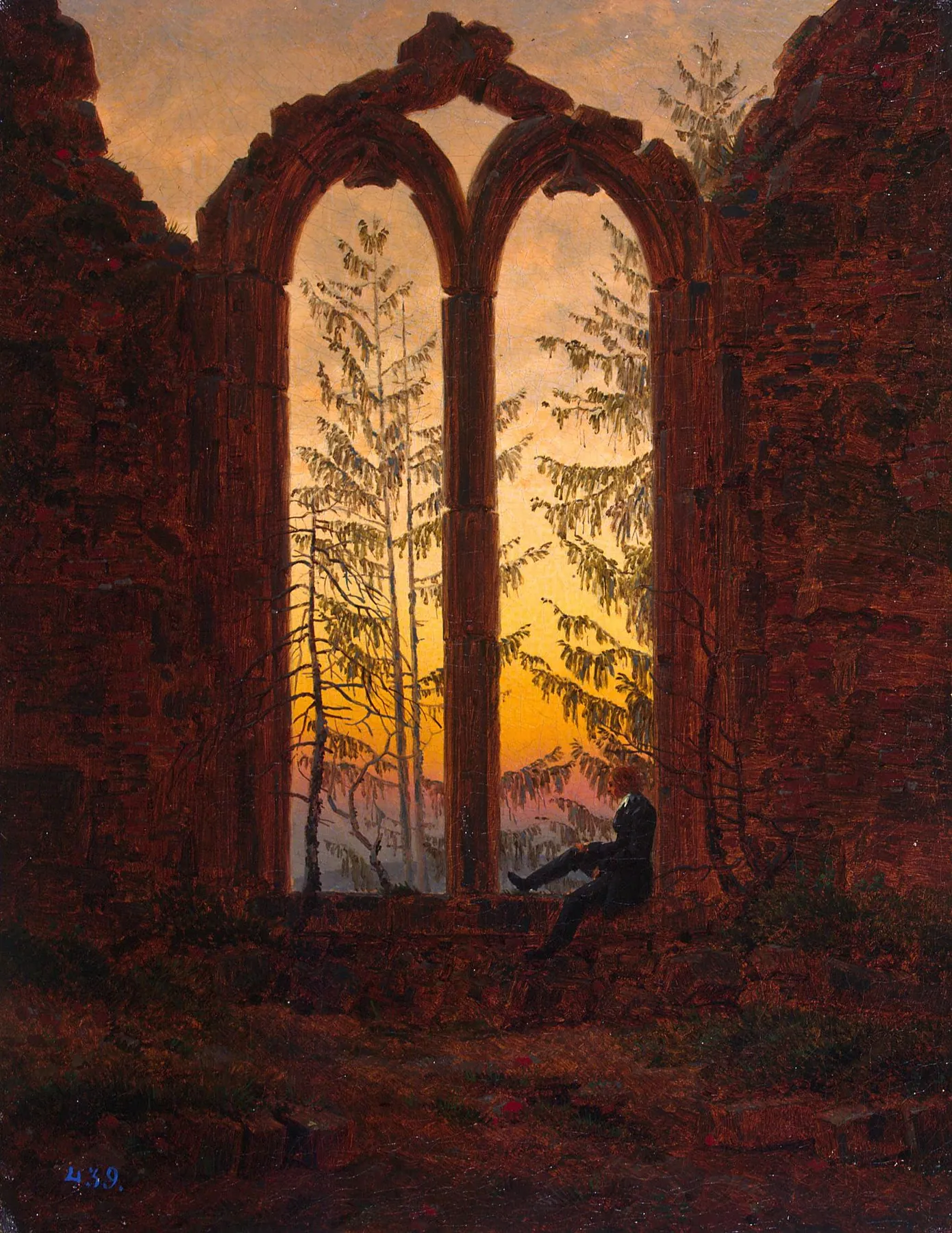 El soñador, de Caspar David Friedrich