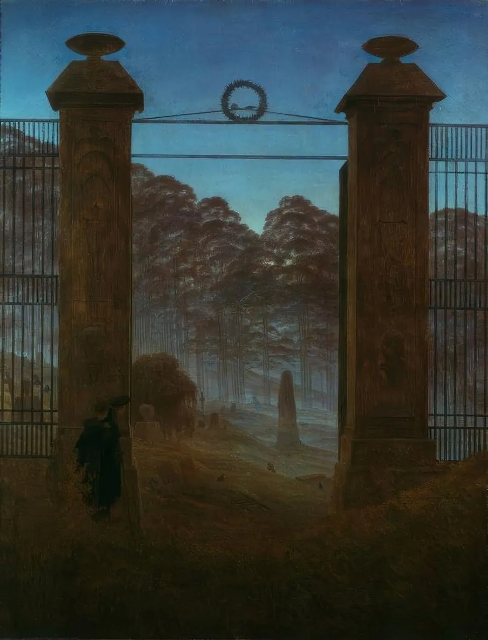 Puerta del cementerio, de Caspar David Friedrich