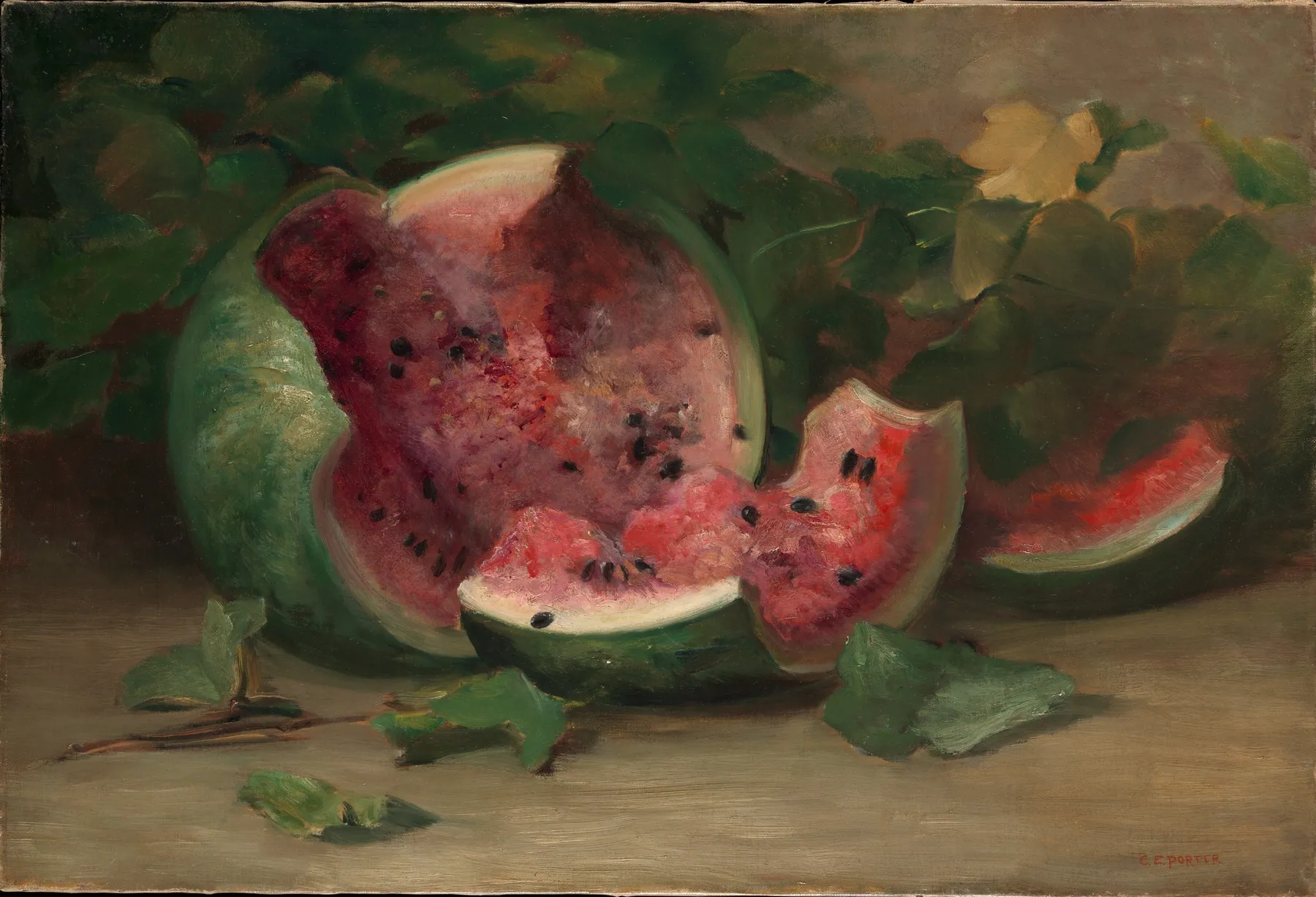 Sin título (Sandía partida), de Charles Ethan Porter