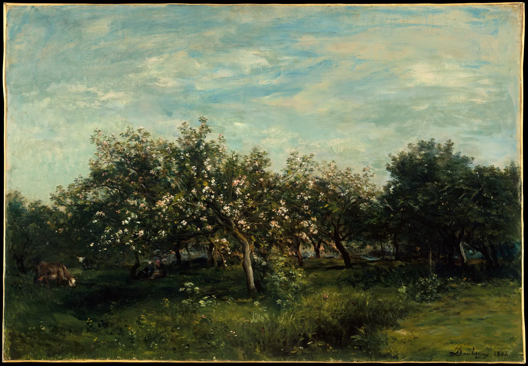 Flores de manzano, de Charles-François Daubigny