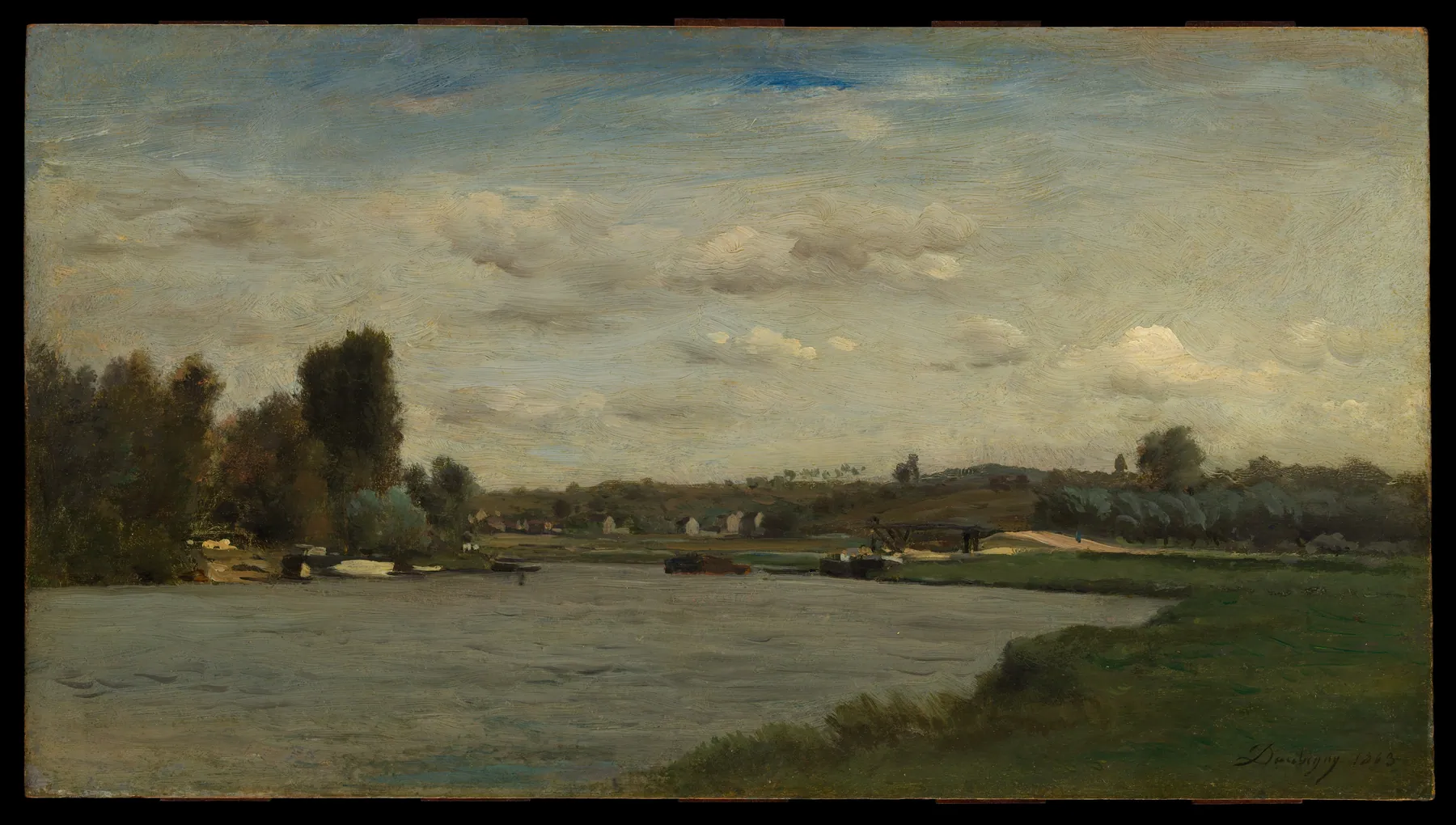 Paisaje junto a un río, de Charles-François Daubigny