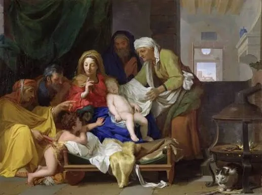 El sueño del niño Jesús, de Charles Le Brun