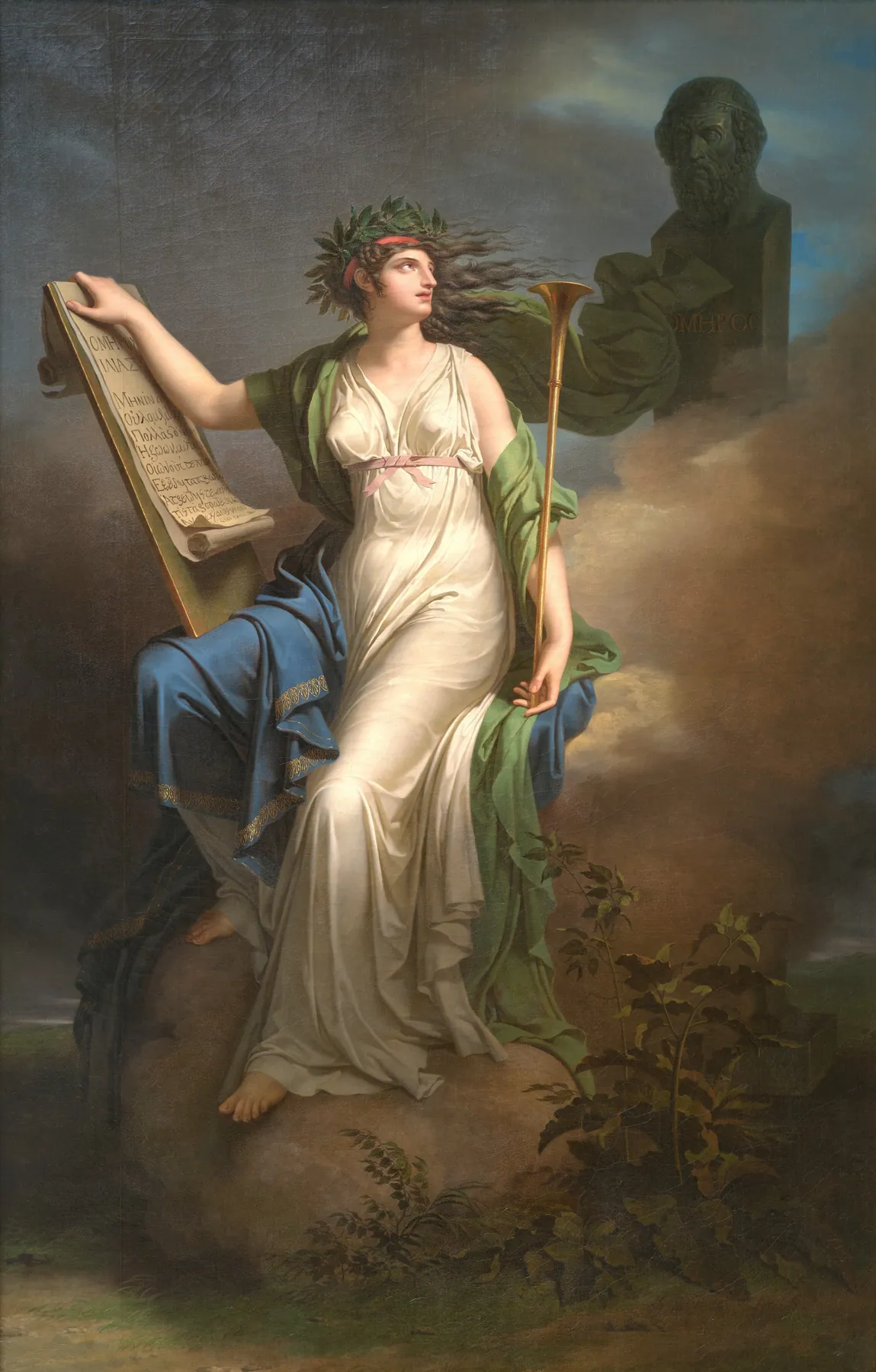 Calíope, musa de la poesía épica, de Charles Meynier