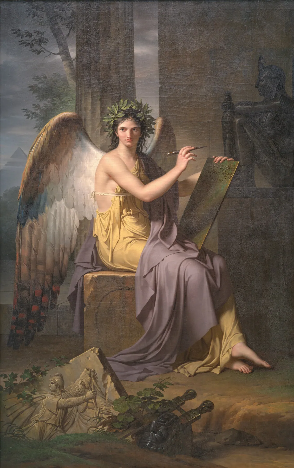 Clío, musa de la Historia, de Charles Meynier