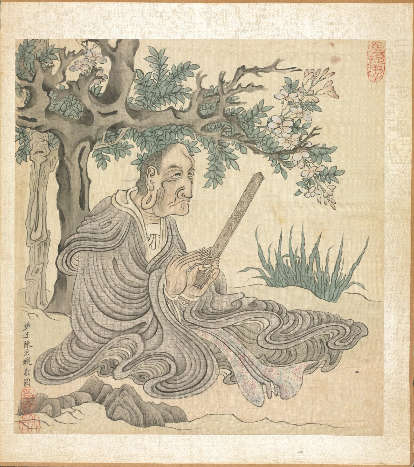 Pinturas según antiguos maestros, Un lohan (según Guanxiu), de Chen Hongshou
