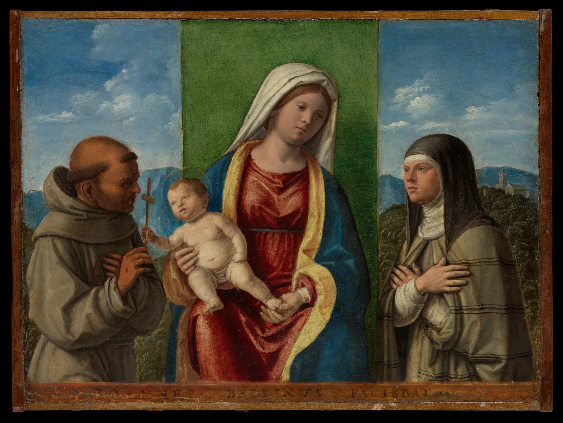 La Virgen y el Niño con los santos Francisco y Clara, de Cima da Conegliano