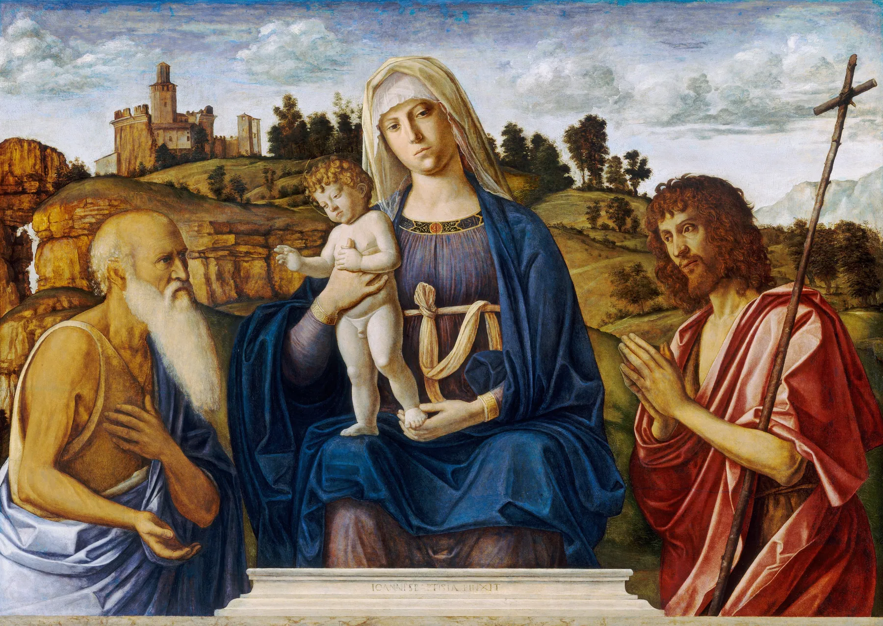 Virgen con el Niño y san Jerónimo y san Juan Bautista, de Cima da Conegliano