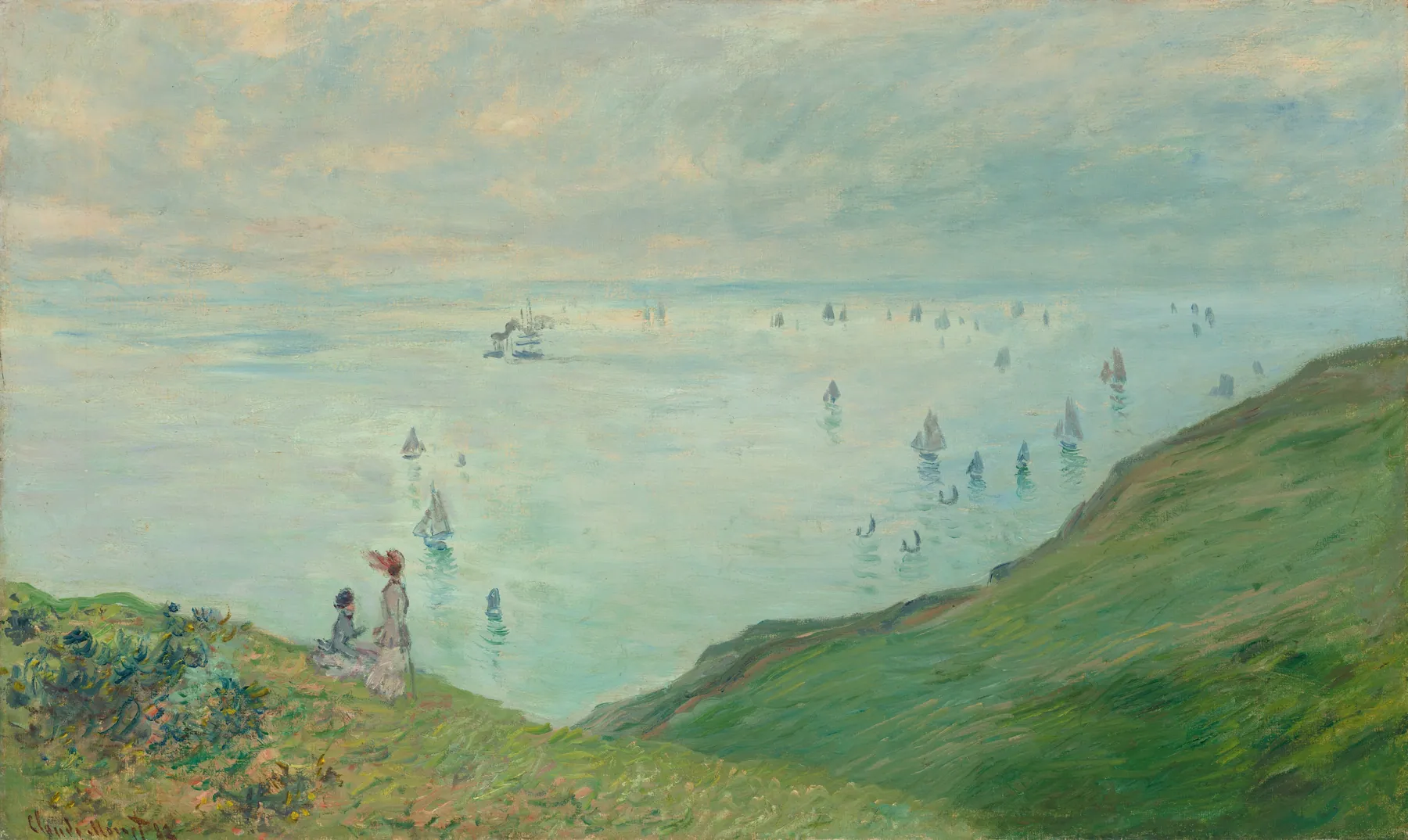 Acantilados en Pourville, de Claude Monet