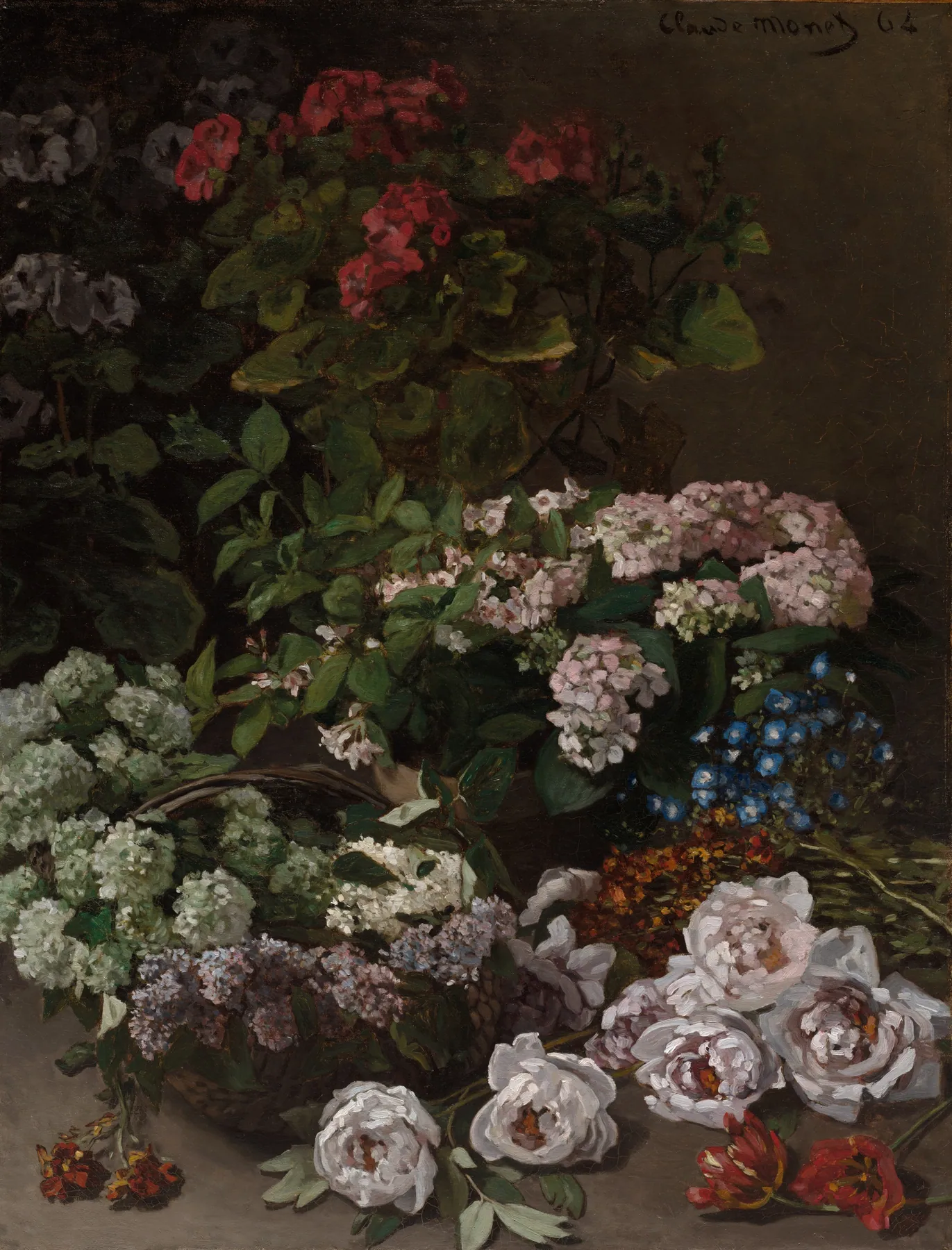 Flores de primavera, de Claude Monet