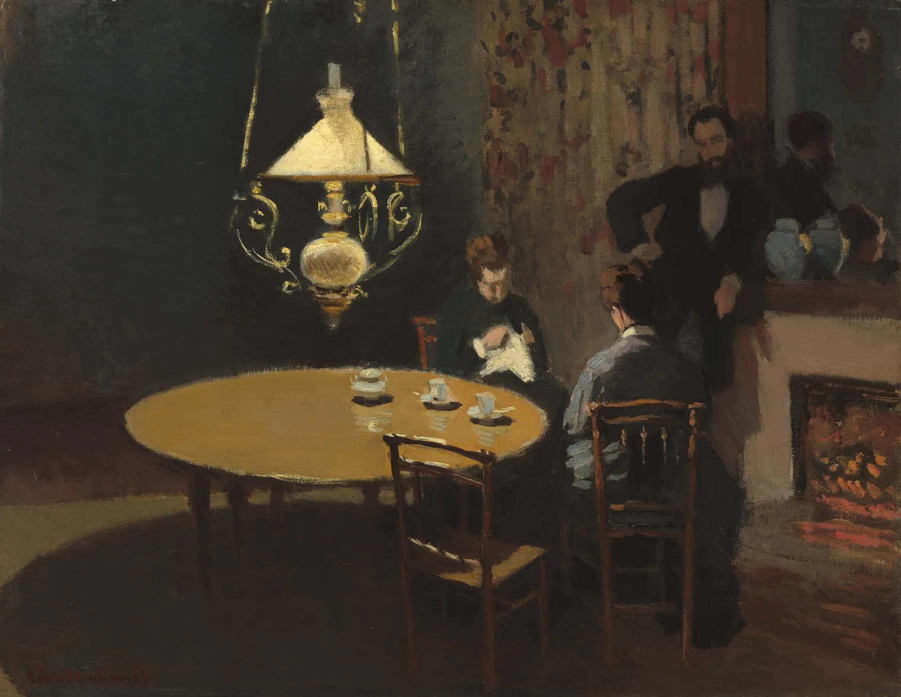 Interior, después de la cena, de Claude Monet
