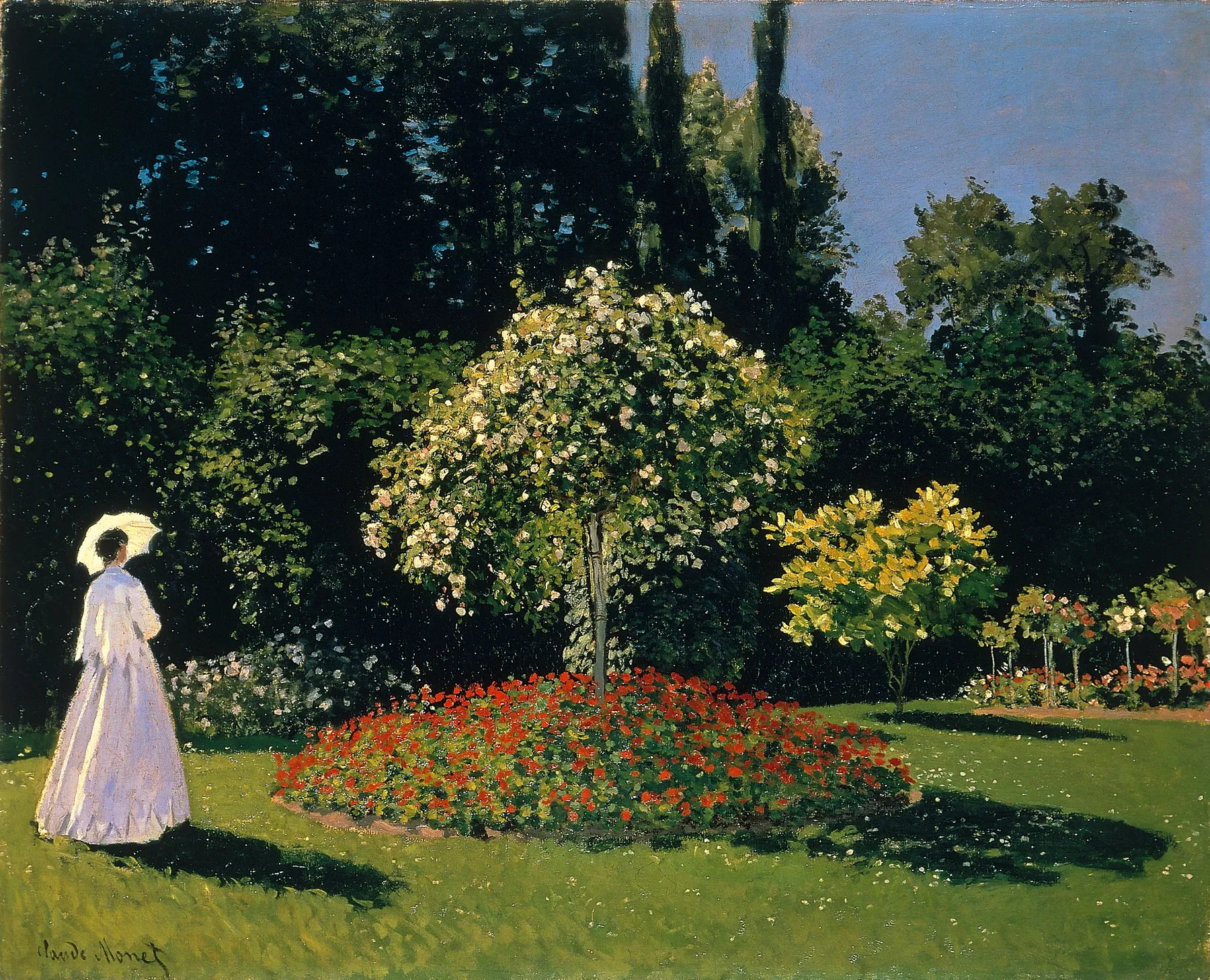 Mujer en el jardín, de Claude Monet