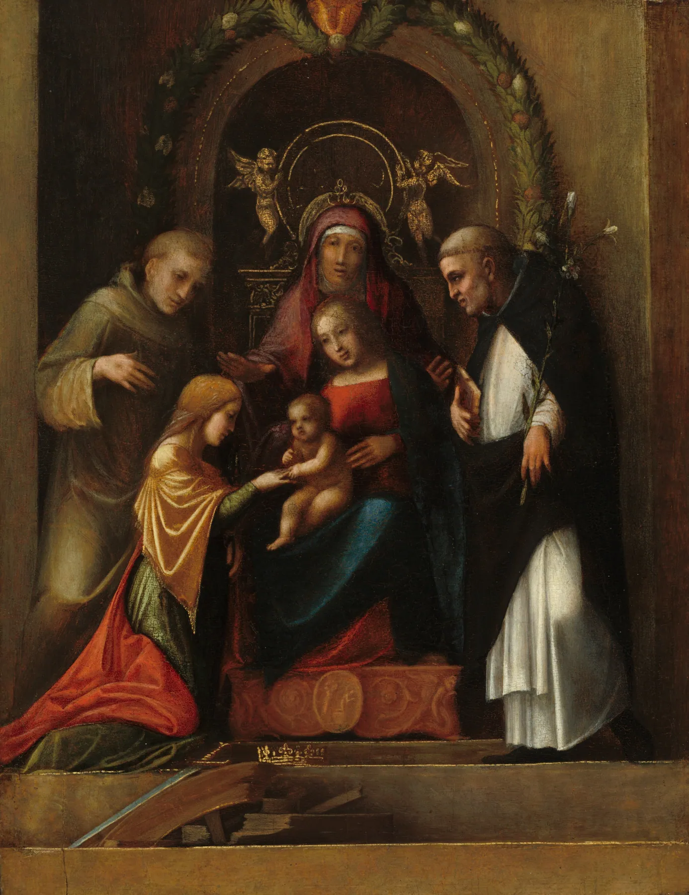 El matrimonio místico de santa Catalina, de Correggio