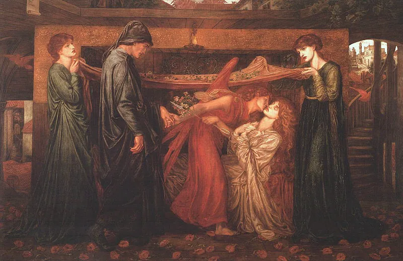 El sueño de Dante, de Dante Gabriel Rossetti