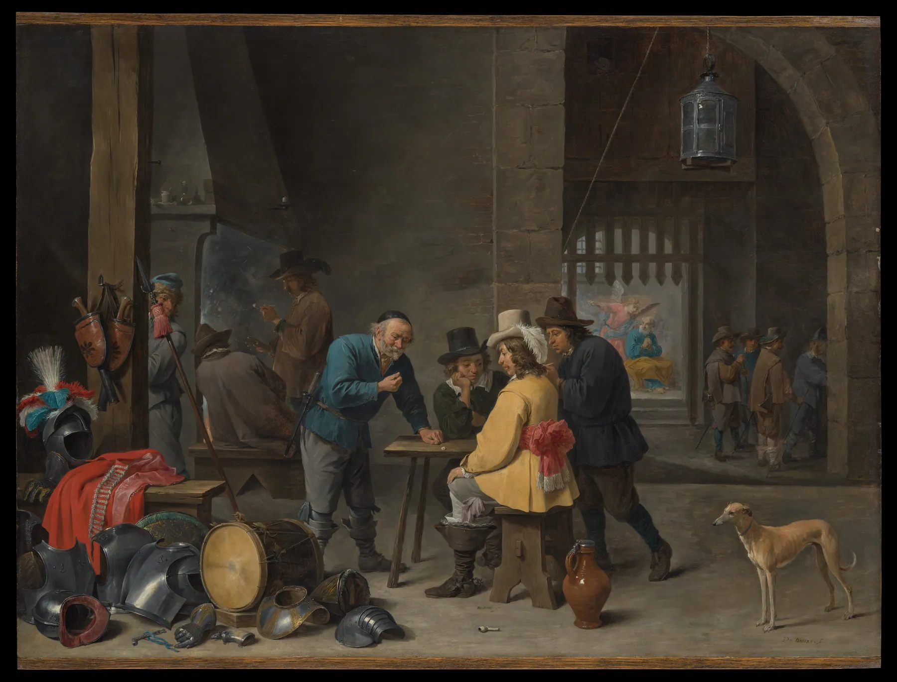 Cuerpo de guardia con la liberación de san Pedro, de David Teniers el Joven