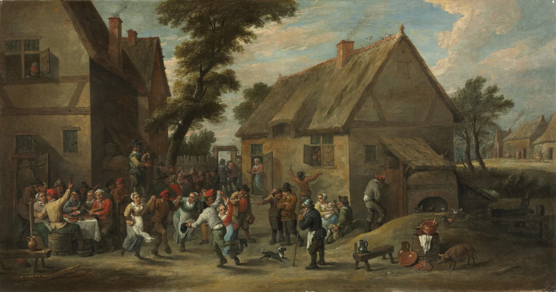Fiesta en el pueblo, de David Teniers el Joven