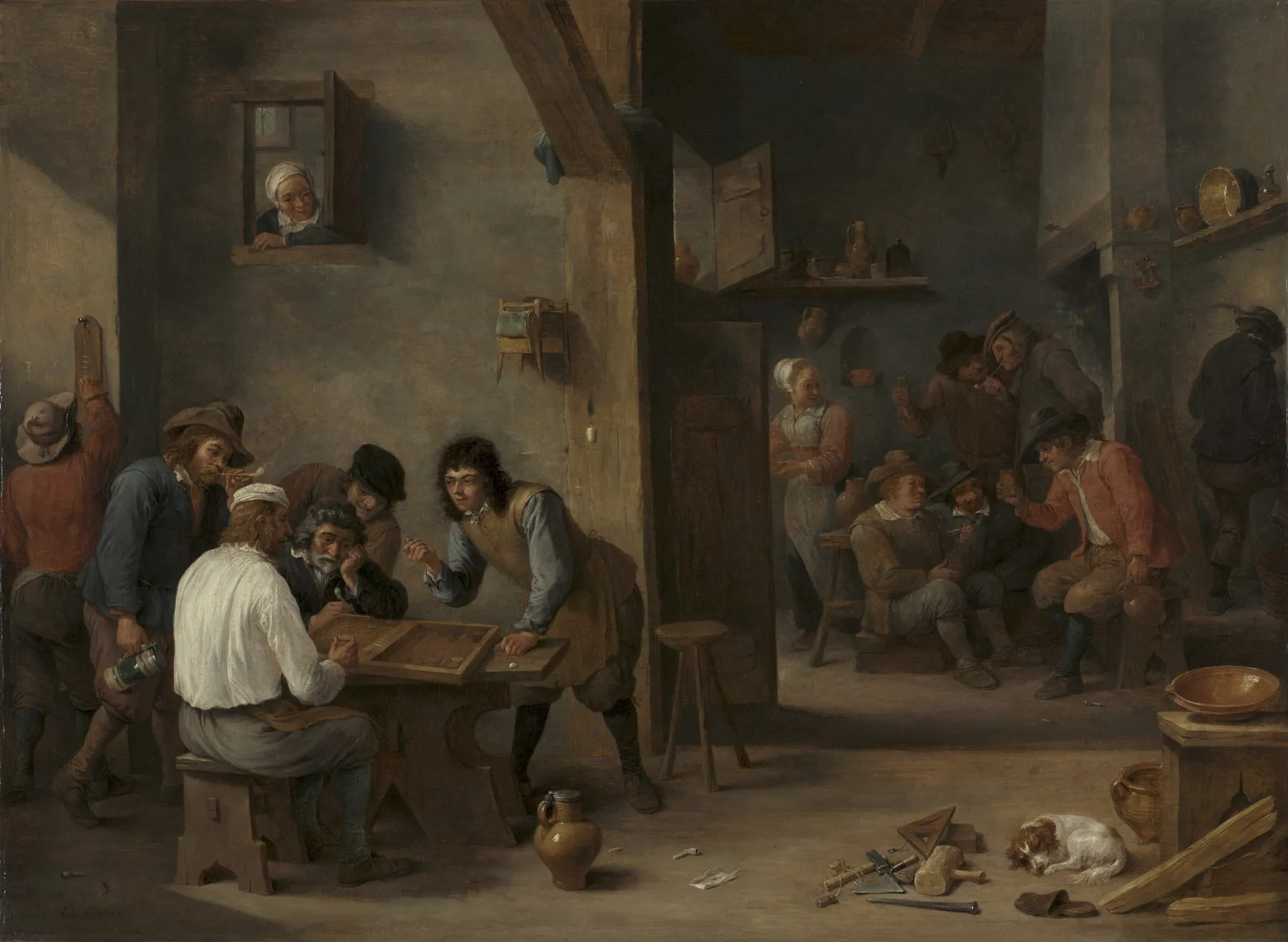 Partida de backgammon, de David Teniers el Joven