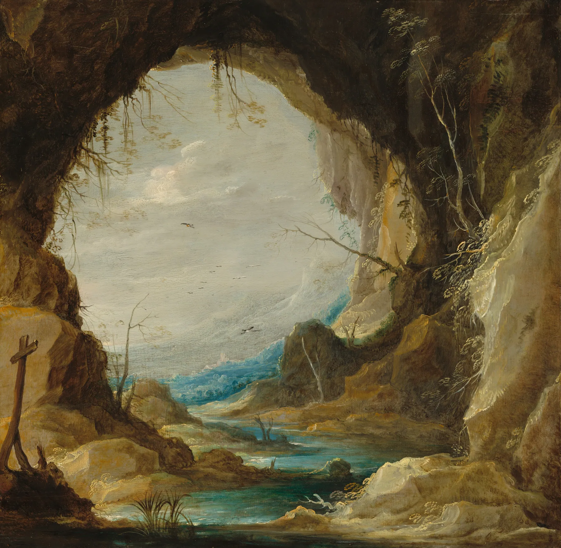 Vista desde una gruta, de David Teniers el Joven