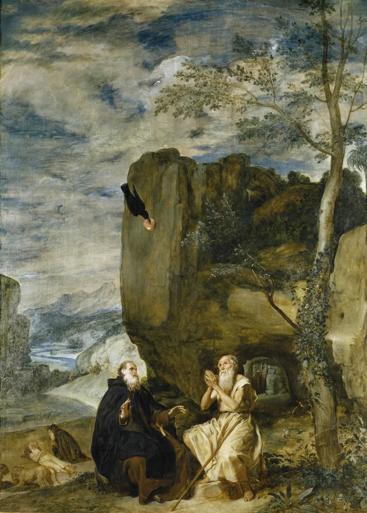 San Antonio Abad y San Pablo ermitaño, de Diego Velázquez