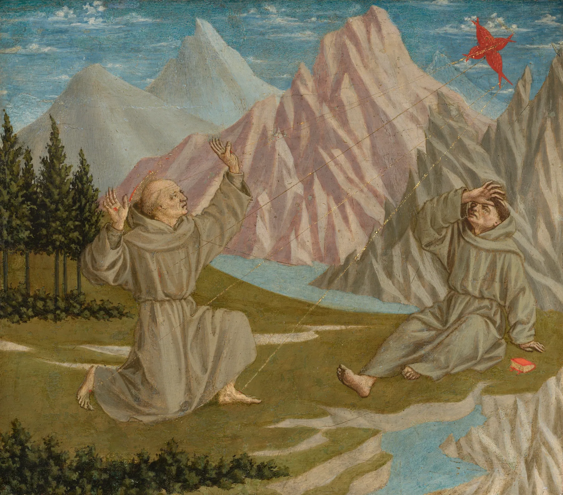 San Francisco recibiendo los estigmas, de Domenico Veneziano