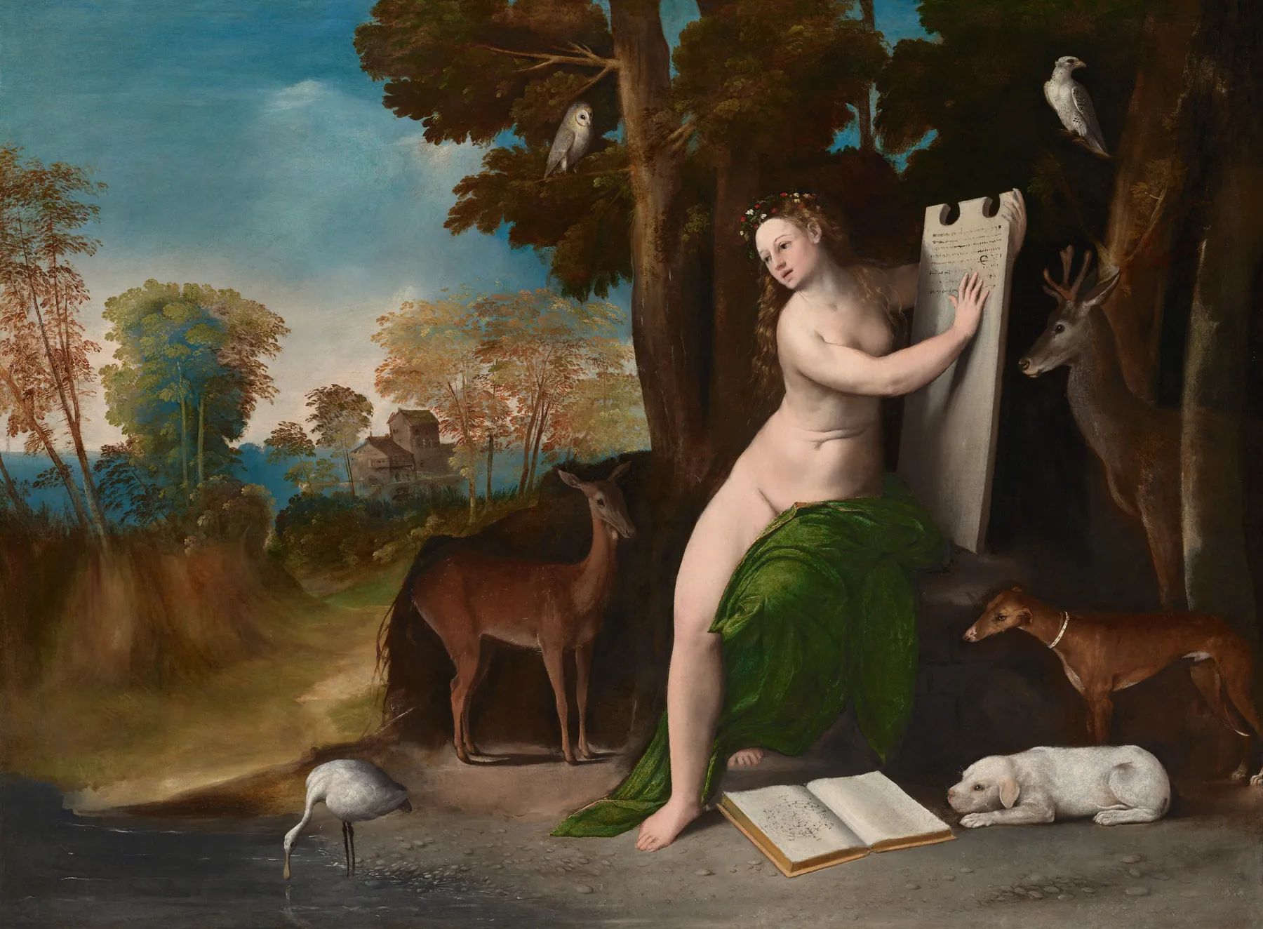 Circe y sus amantes en un paisaje, de Dosso Dossi