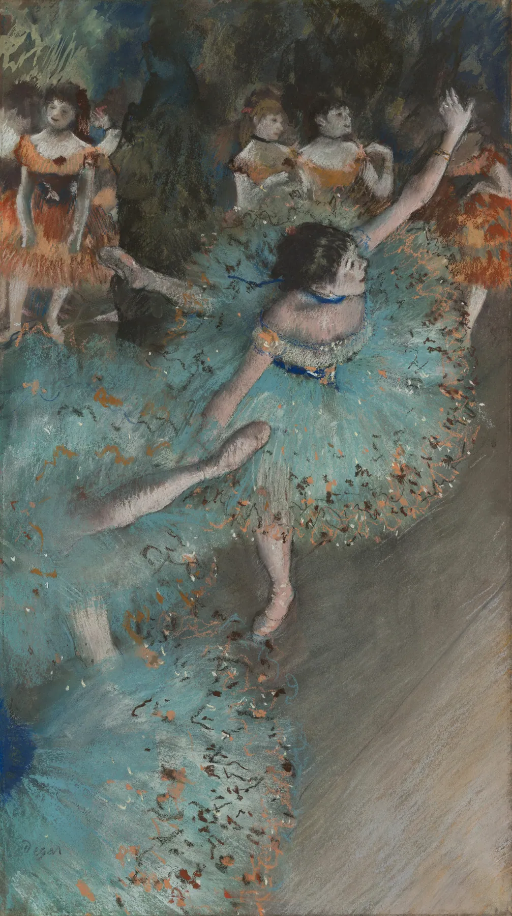 Bailarina verde, de Edgar Degas
