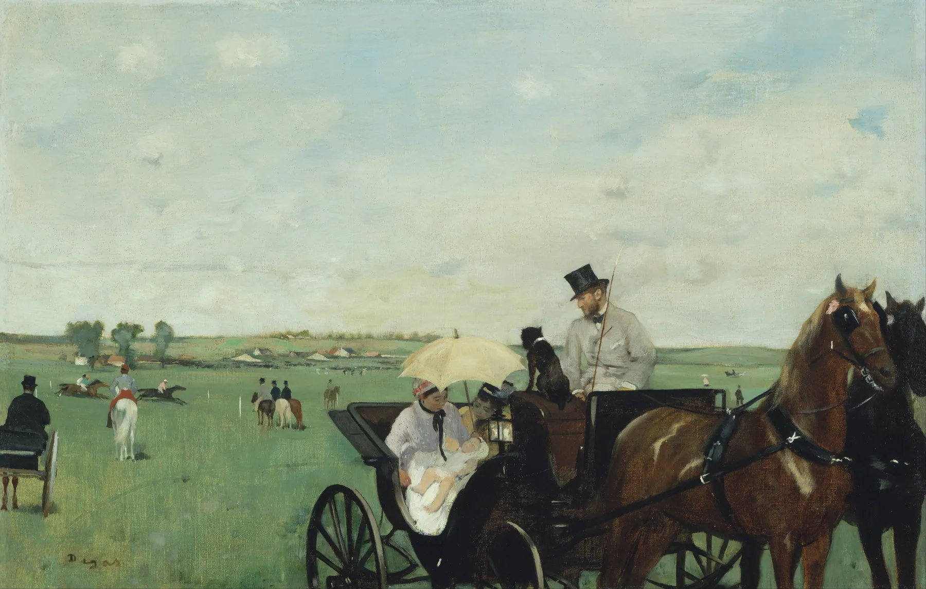 Carruaje en las carreras, de Edgar Degas