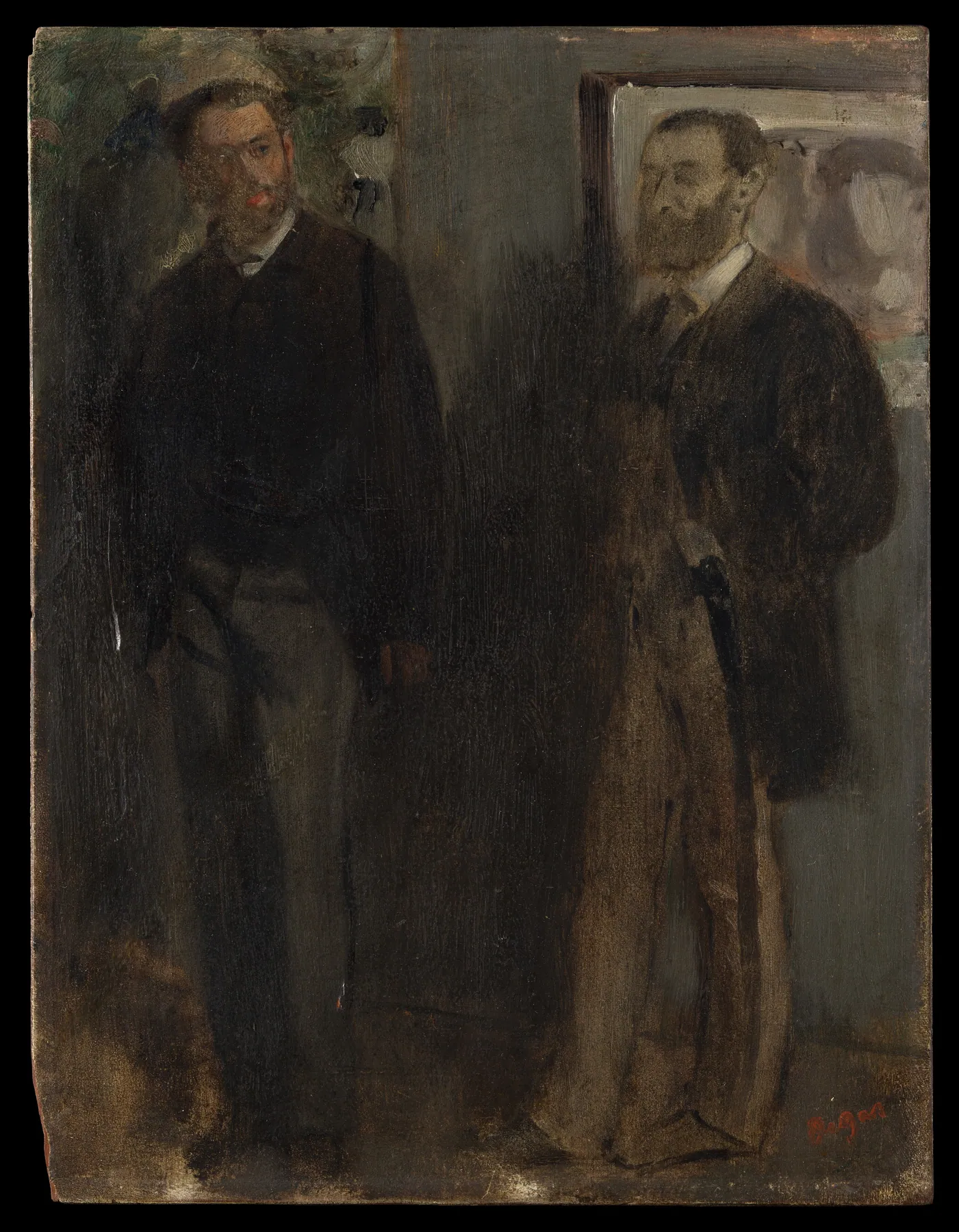 Dos hombres, de Edgar Degas