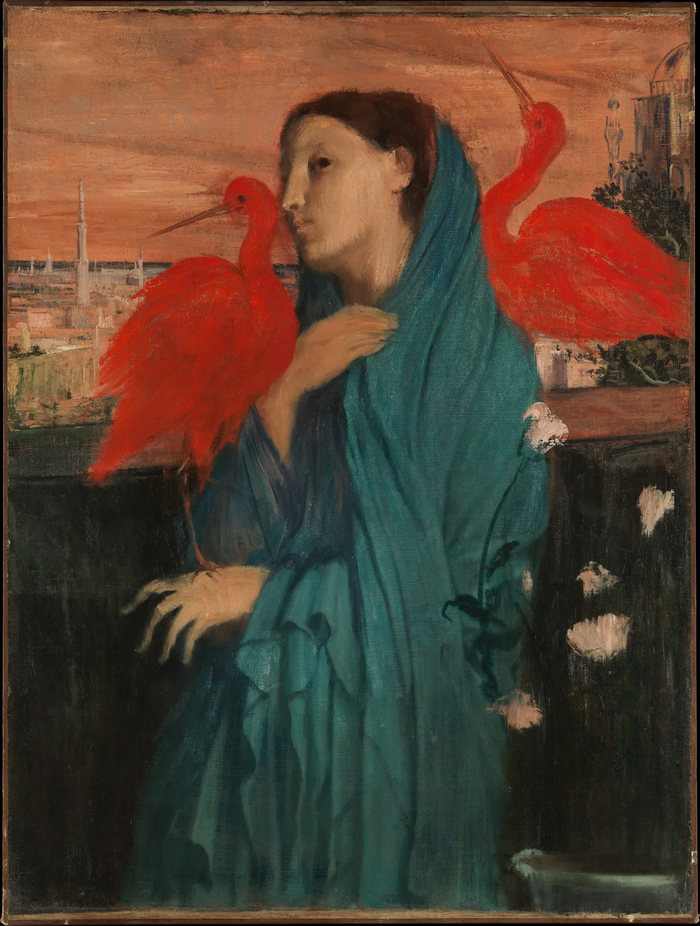 Joven mujer con ibis, de Edgar Degas