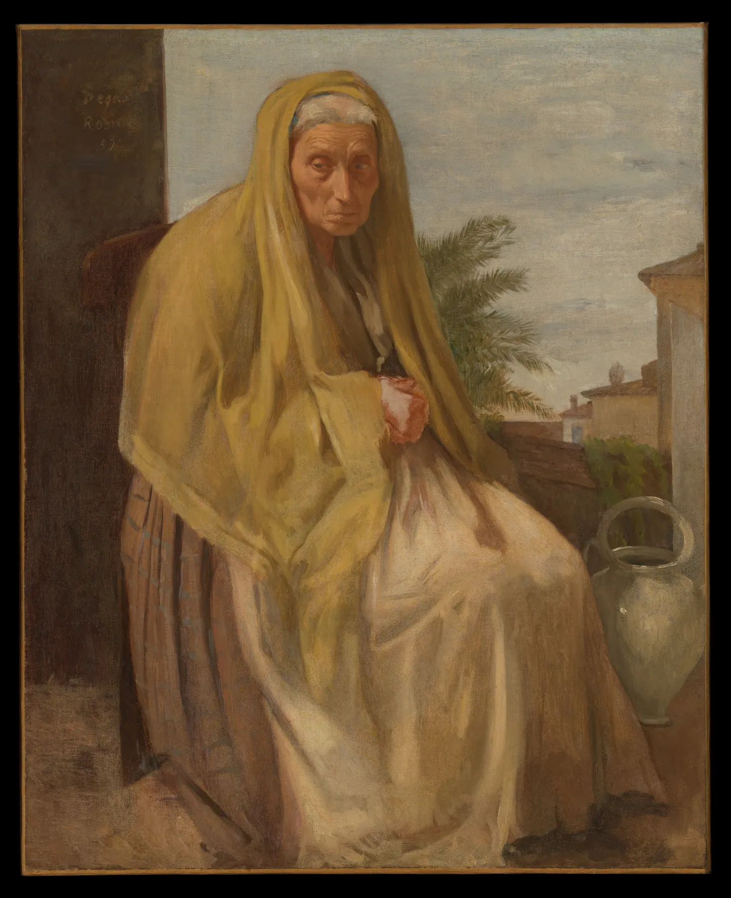 La anciana italiana, de Edgar Degas