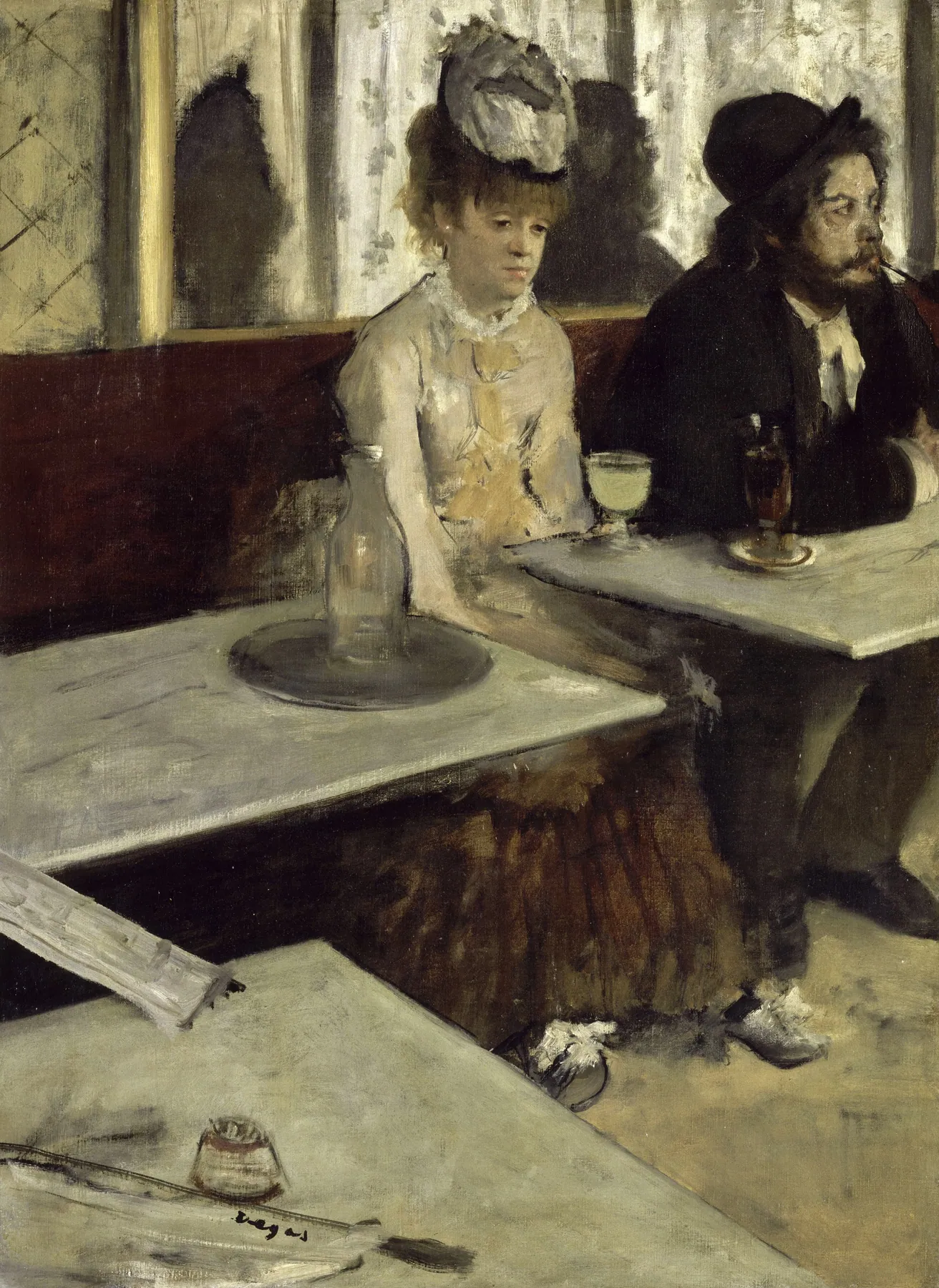 La bebedora de ajenjo, de Edgar Degas