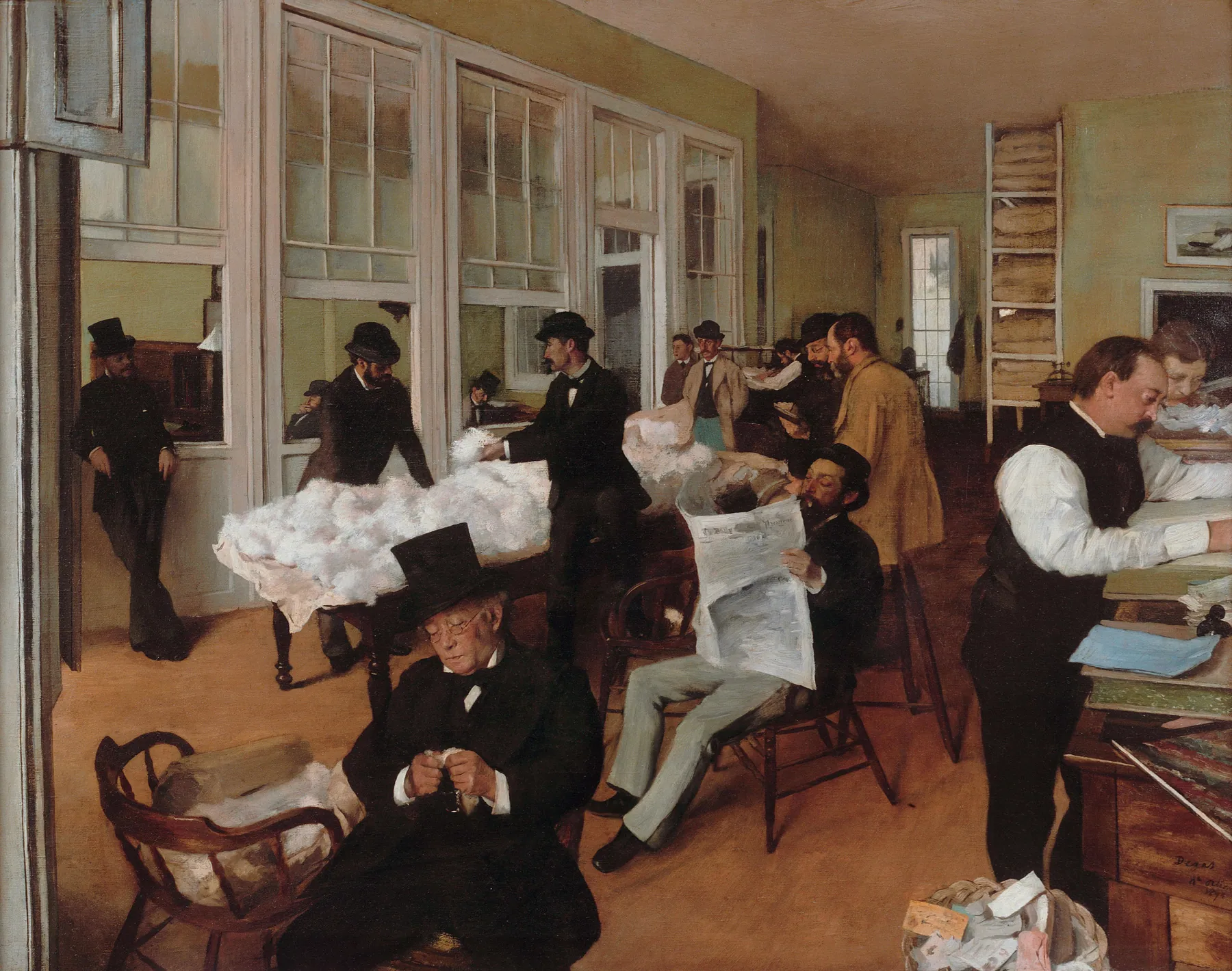 La bolsa de algodón de Nueva Orleans, de Edgar Degas
