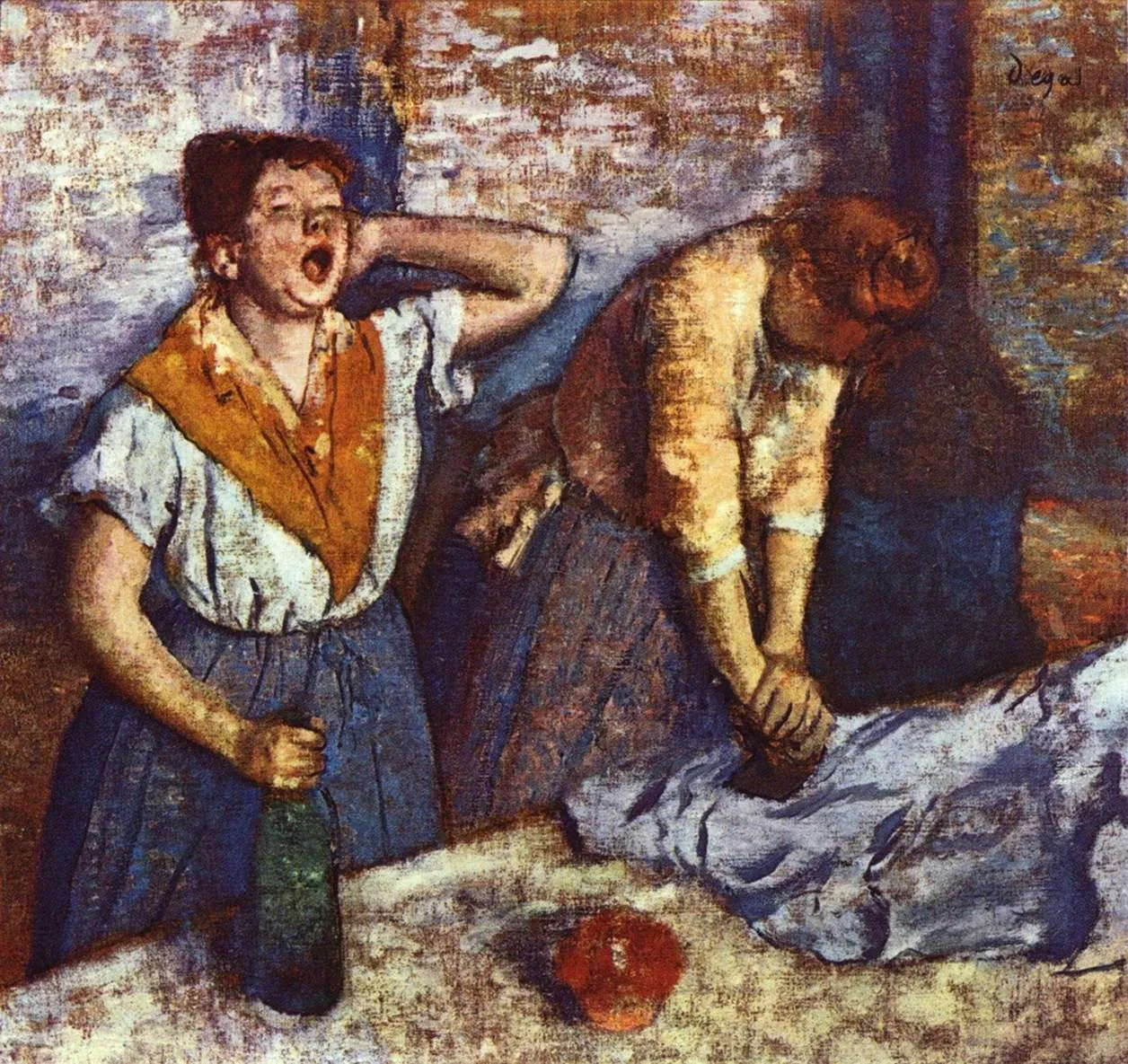 Los planchadores, de Edgar Degas