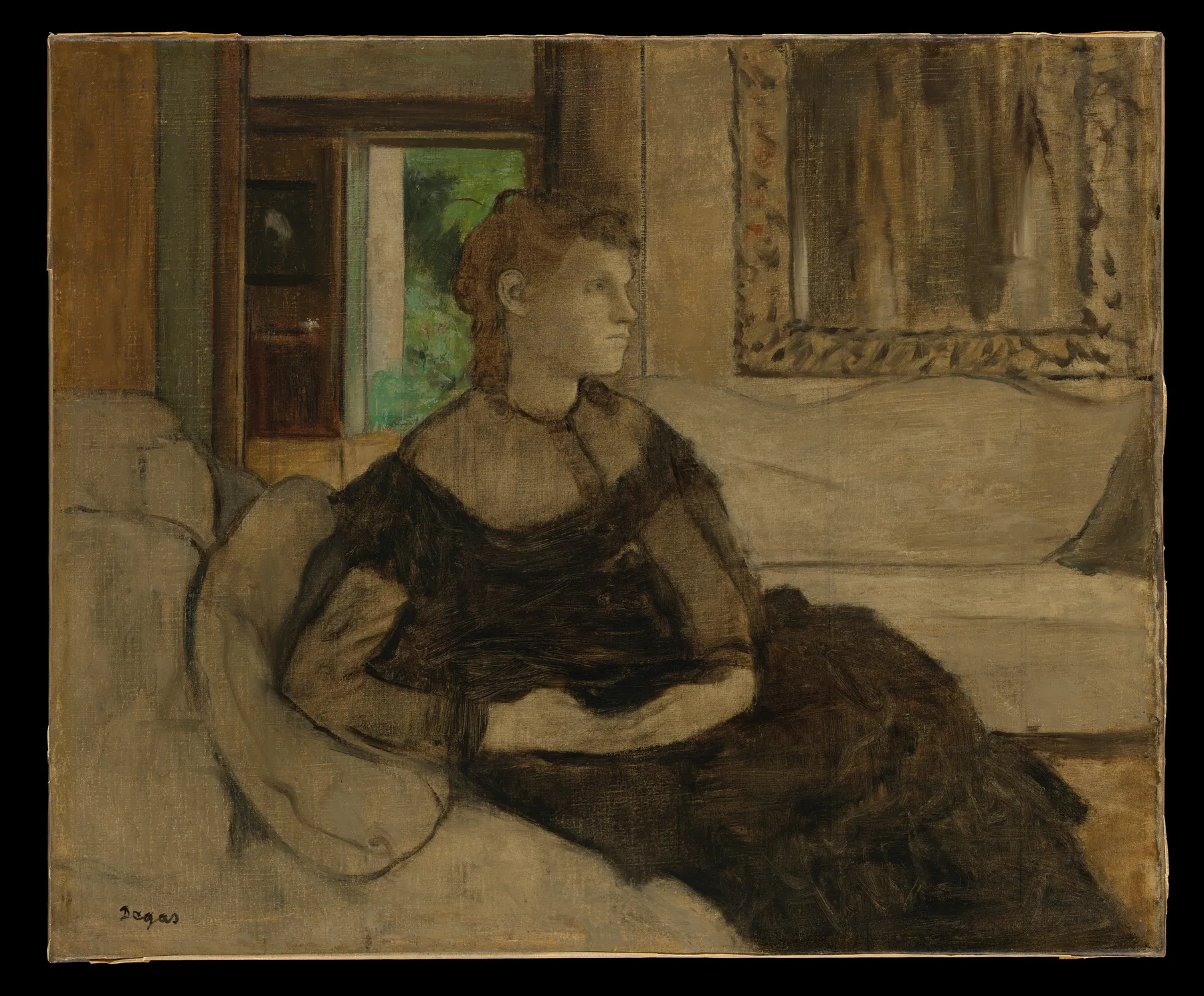 Madame Théodore Gobillard (Yves Morisot, 1838–1893), de Edgar Degas
