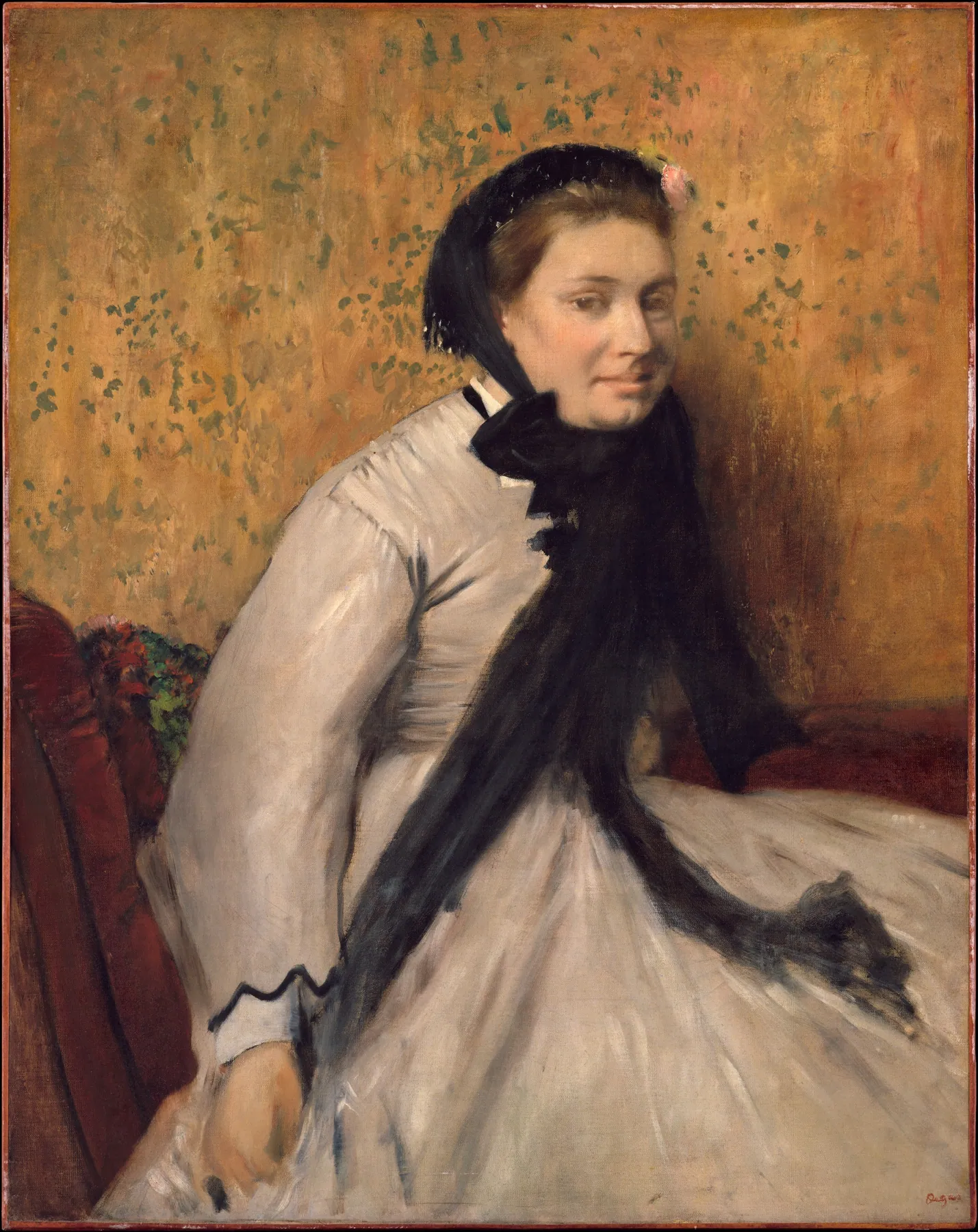 Retrato de una mujer de gris, de Edgar Degas