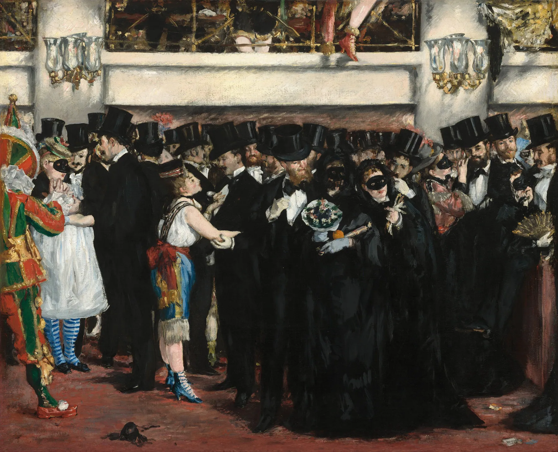 Baile de máscaras en la Ópera, de Édouard Manet