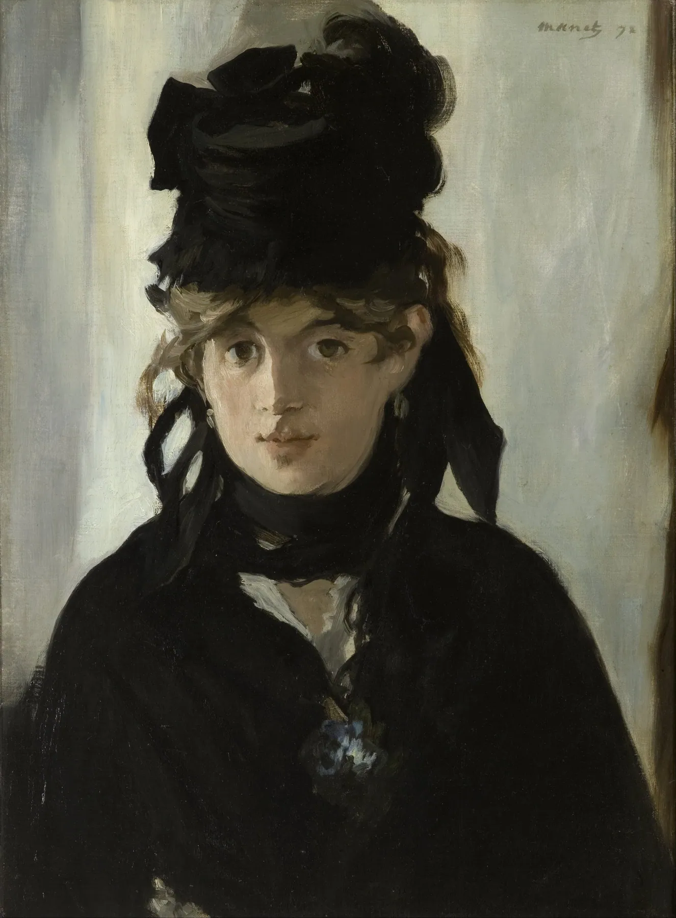 Retrato de Berthe Morisot, de Édouard Manet