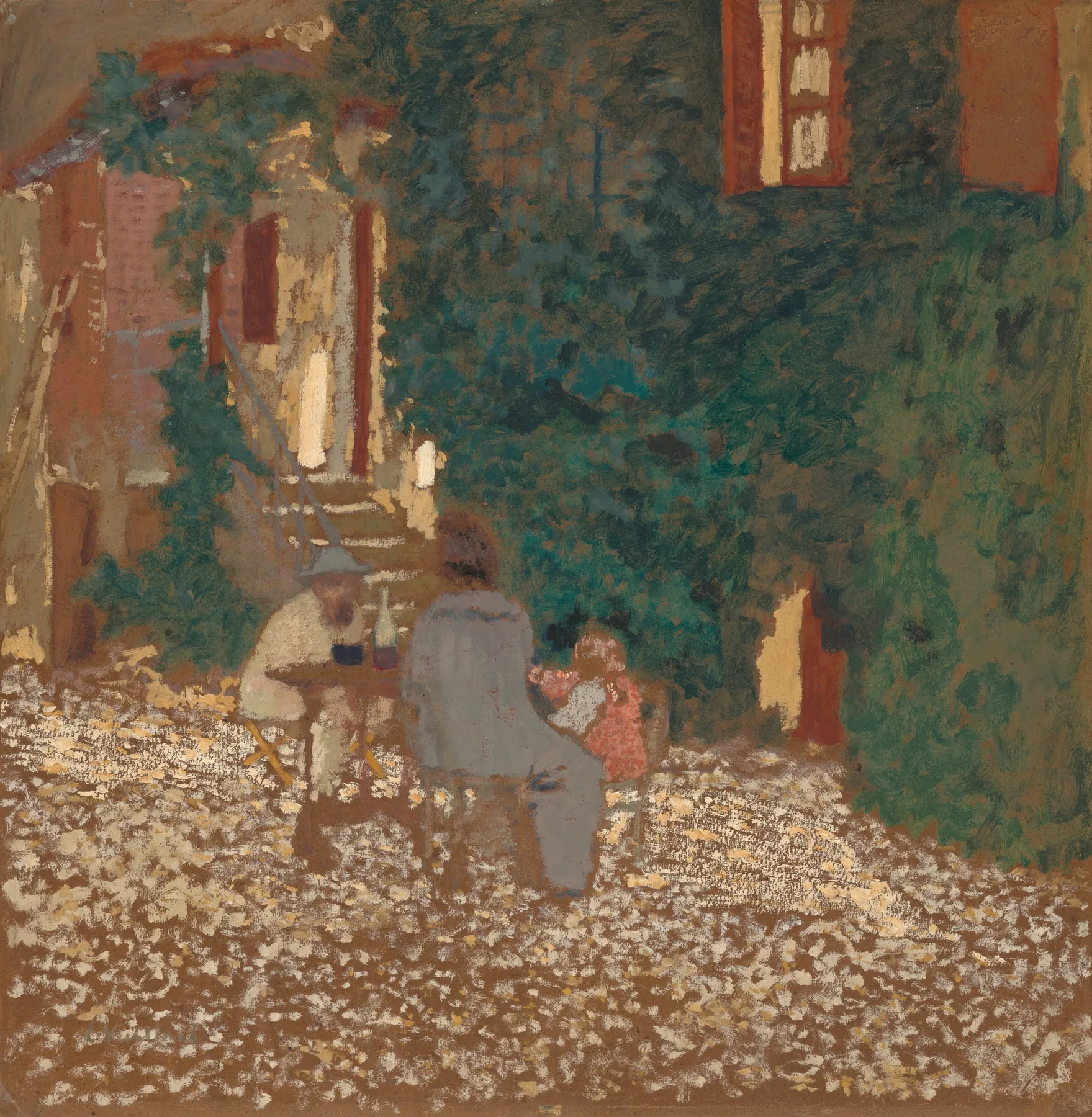 Comida en un jardín, de Édouard Vuillard