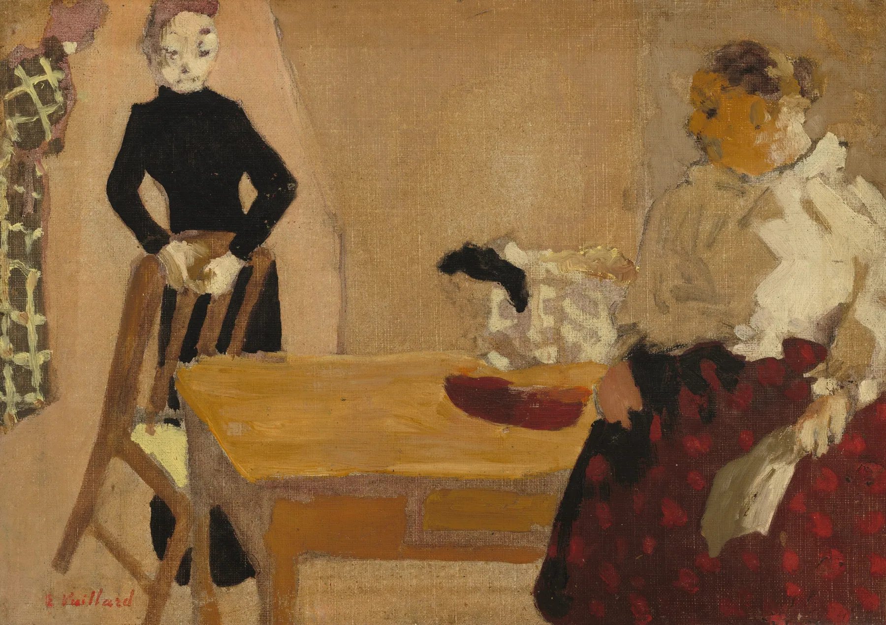 La conversación, de Édouard Vuillard