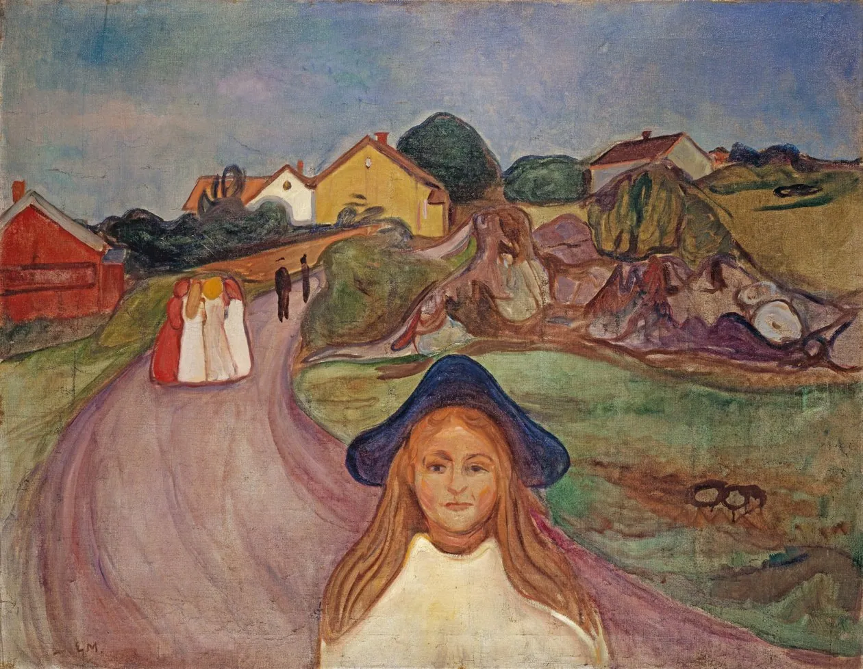 Calle en Asgardstrand, de Edvard Munch