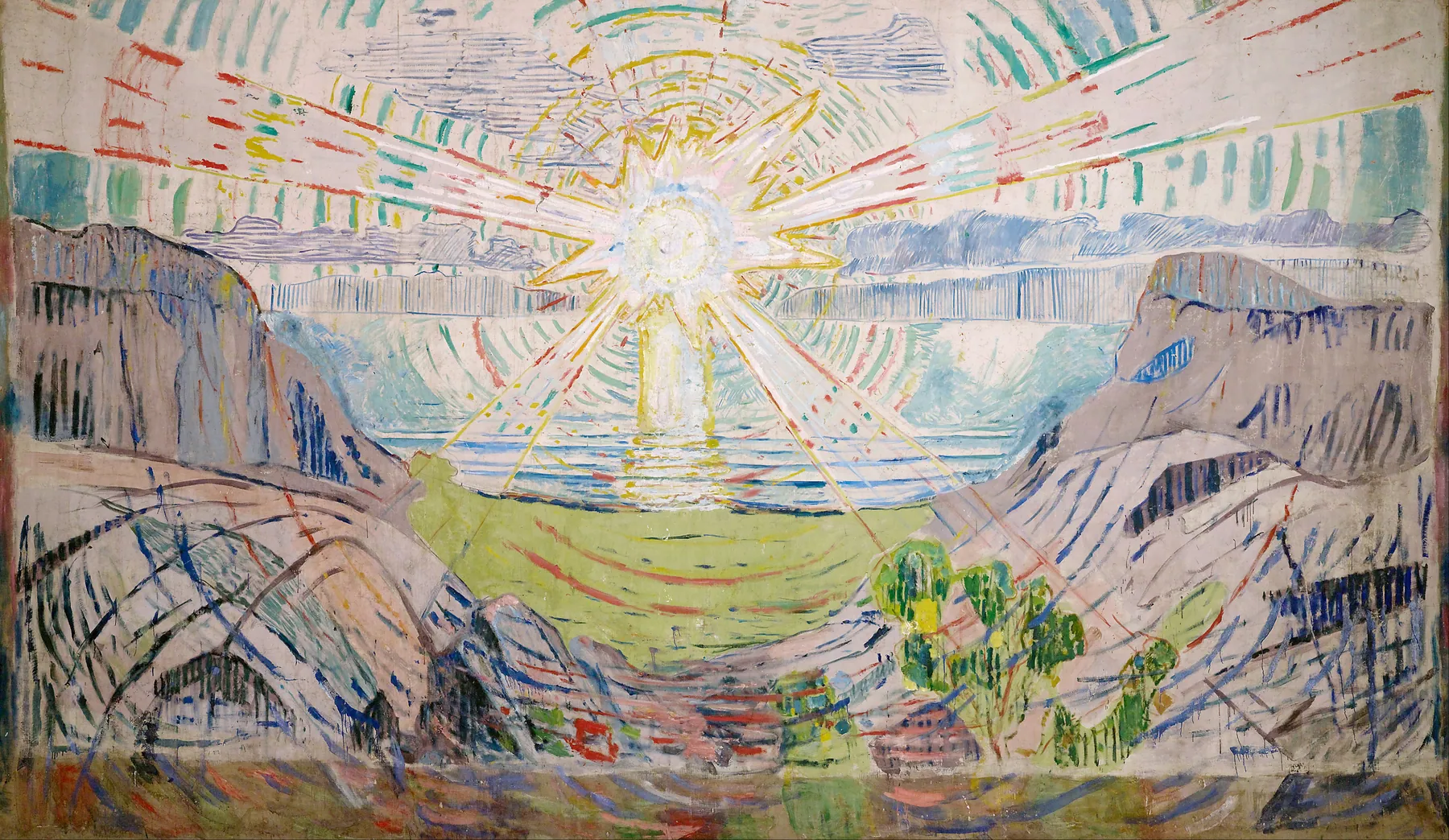 El sol, de Edvard Munch
